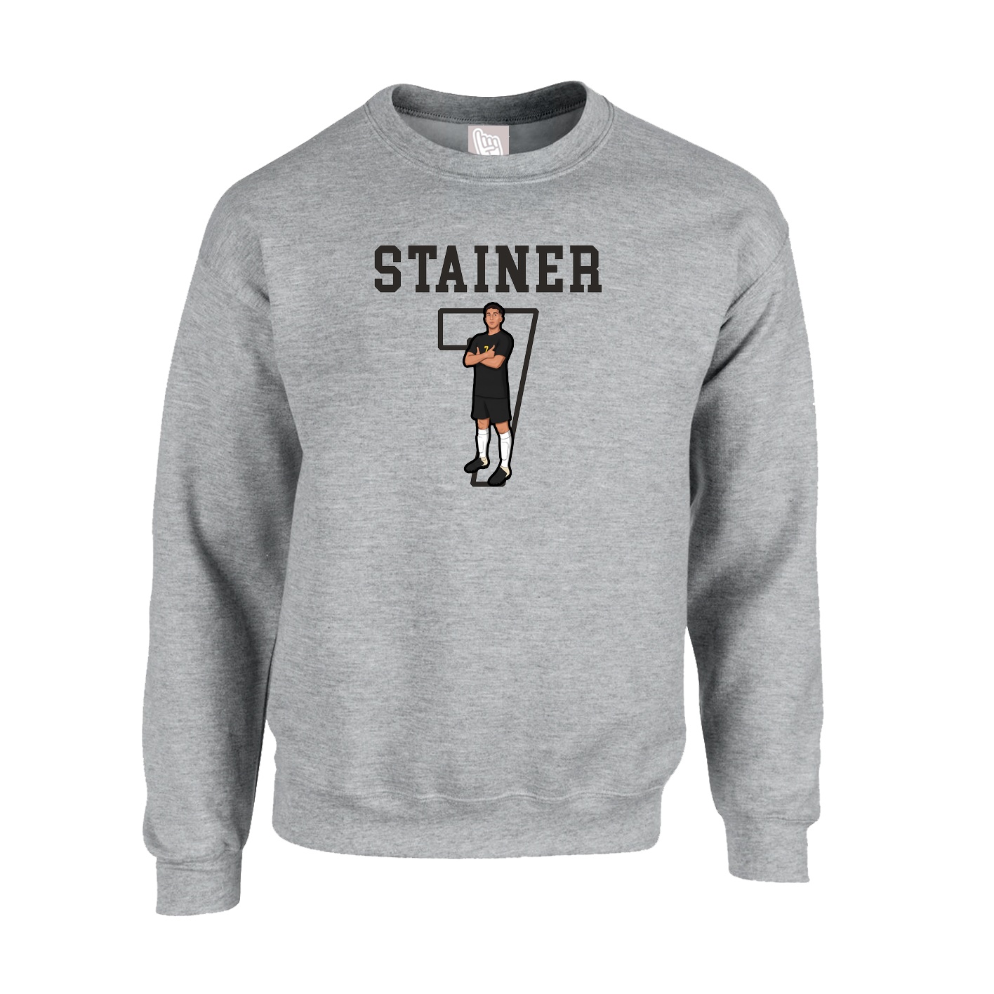 Fleece Crew — Shirsey in Grey