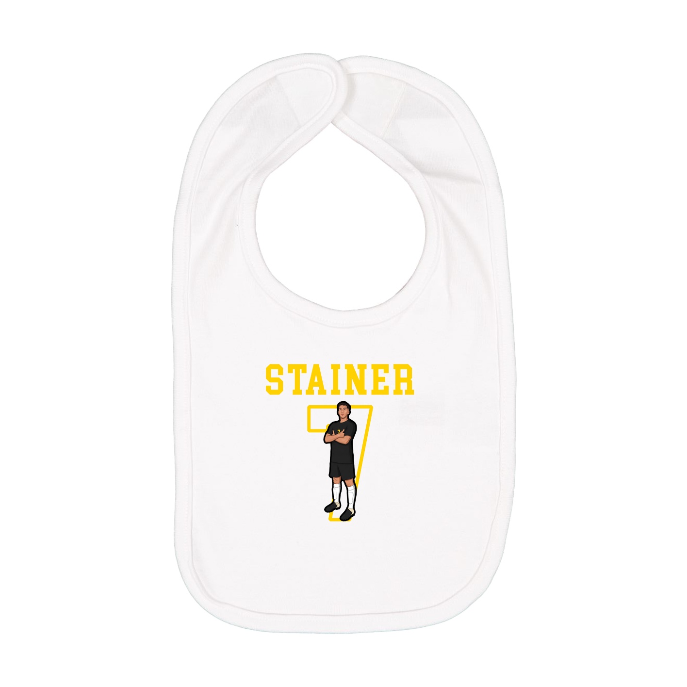 Infant Bib — Shirsey in White