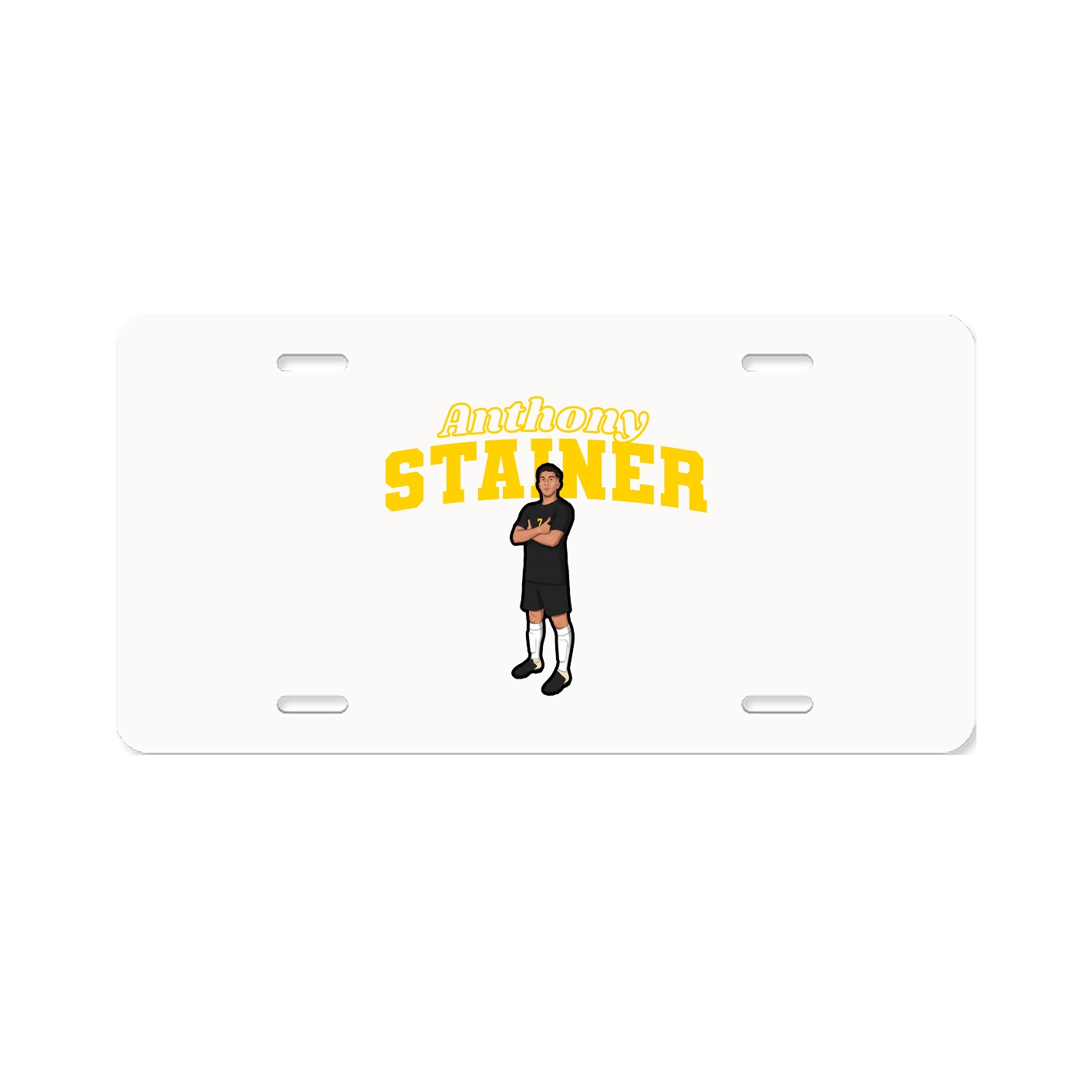License Plate — Name Arch in Classic