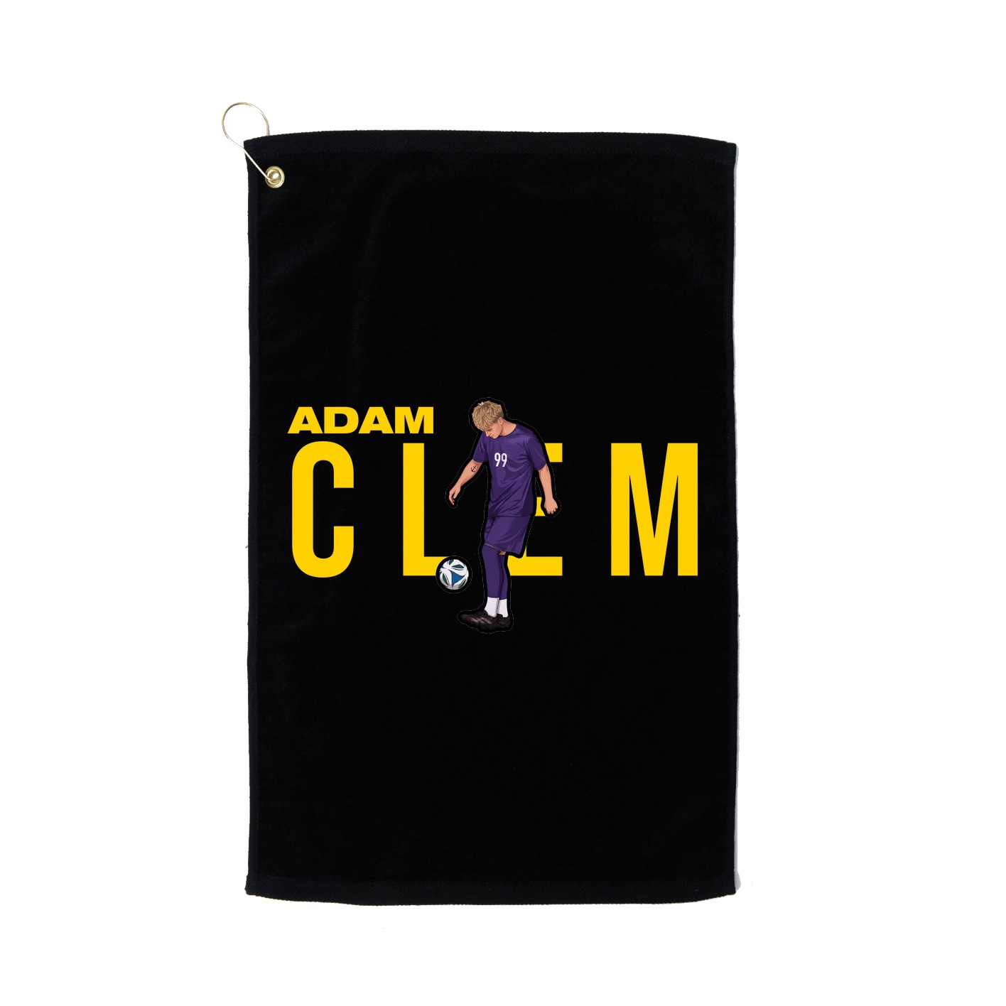 Golf Towel — Player Name in Black