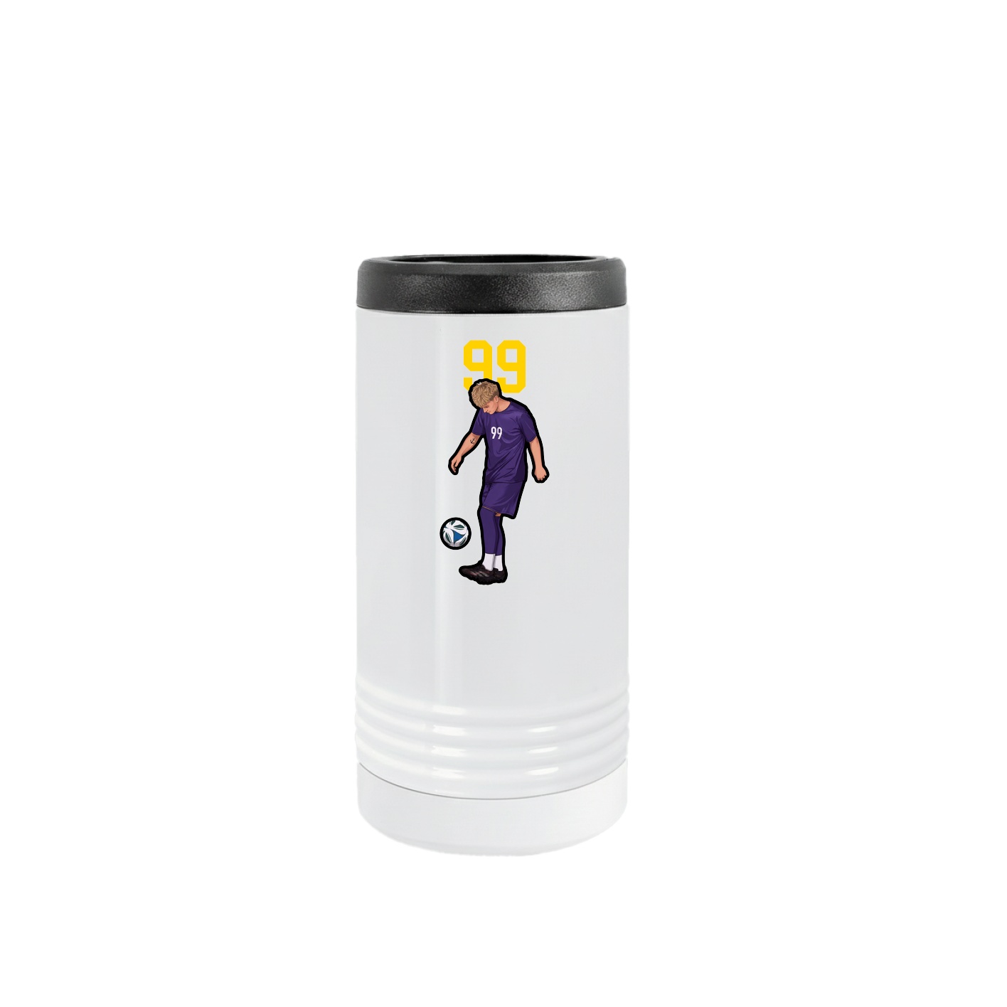 Slim Beverage Holder — Number Top in White