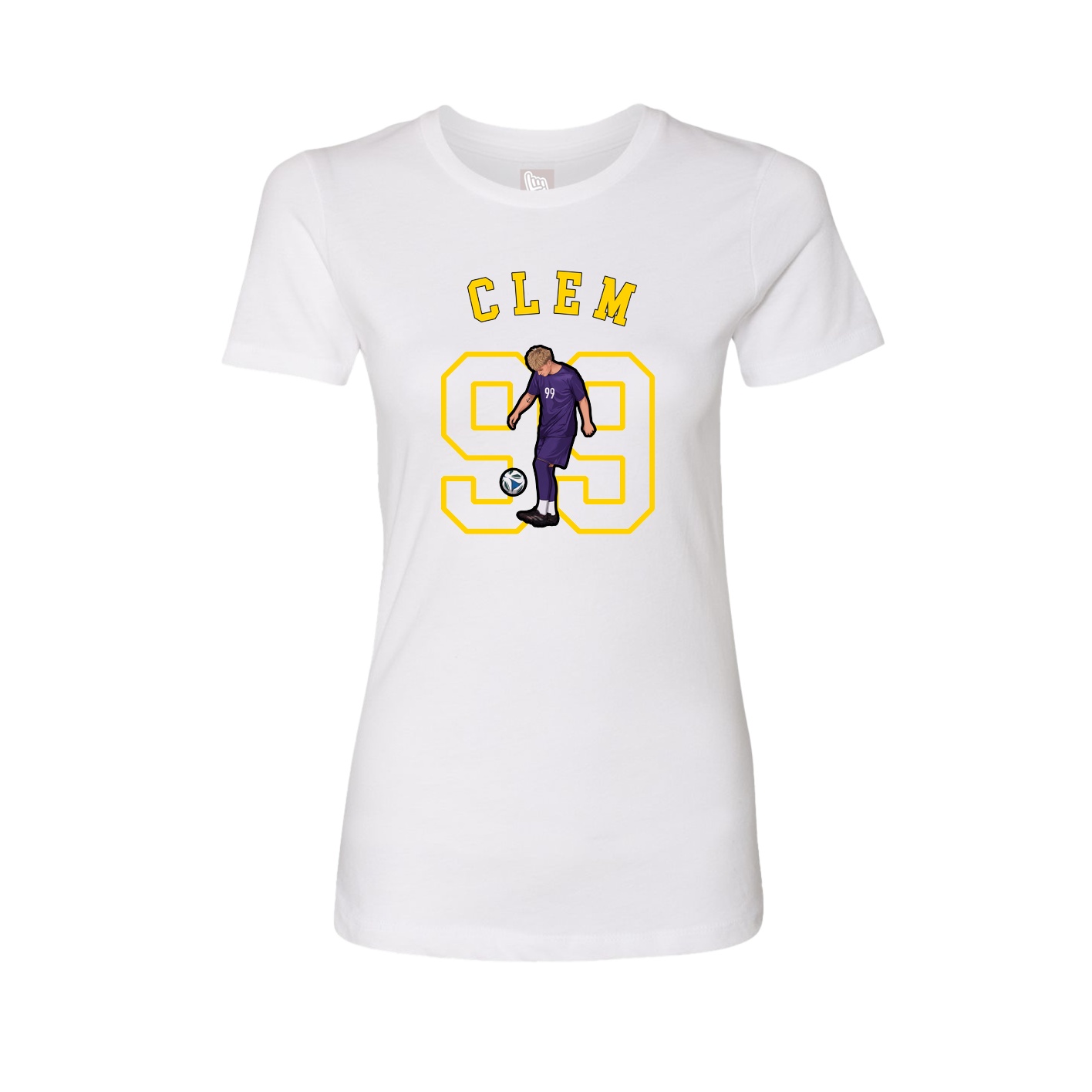 Fitted Women's Tee — Shirsey Arch in White