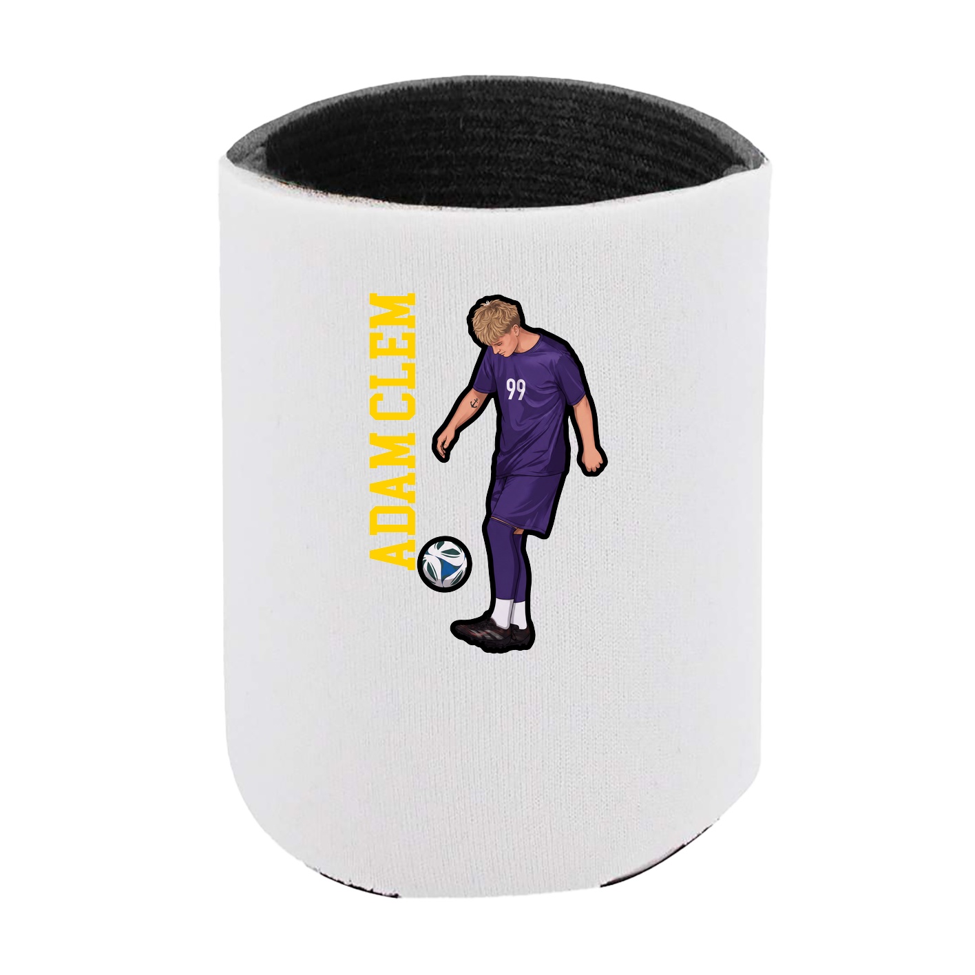 Can Holder — Name Vertical in White