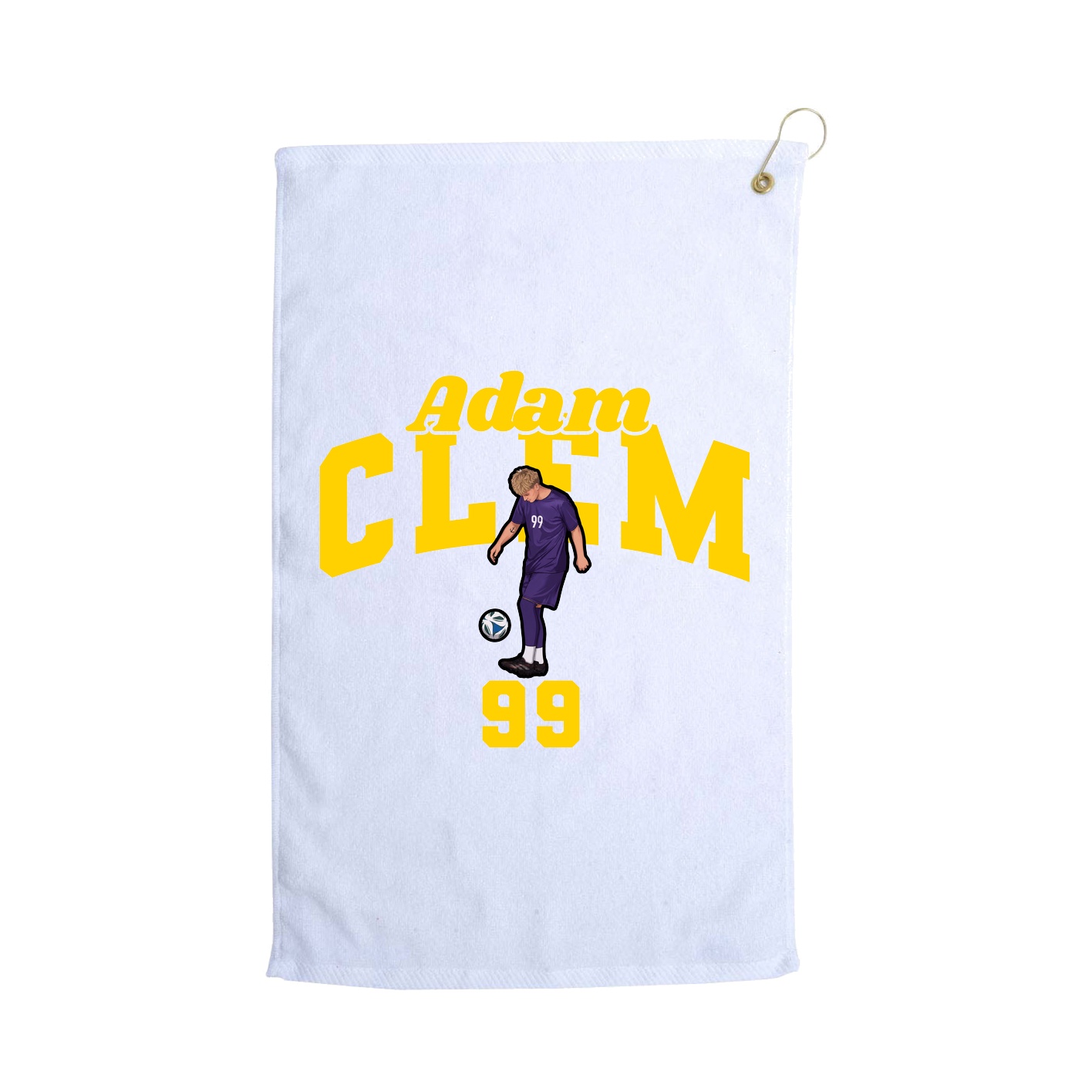 Golf Towel — Signature Arch in White
