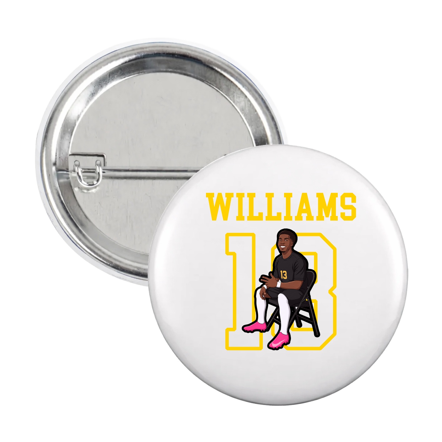 Game Day Button — Shirsey in White