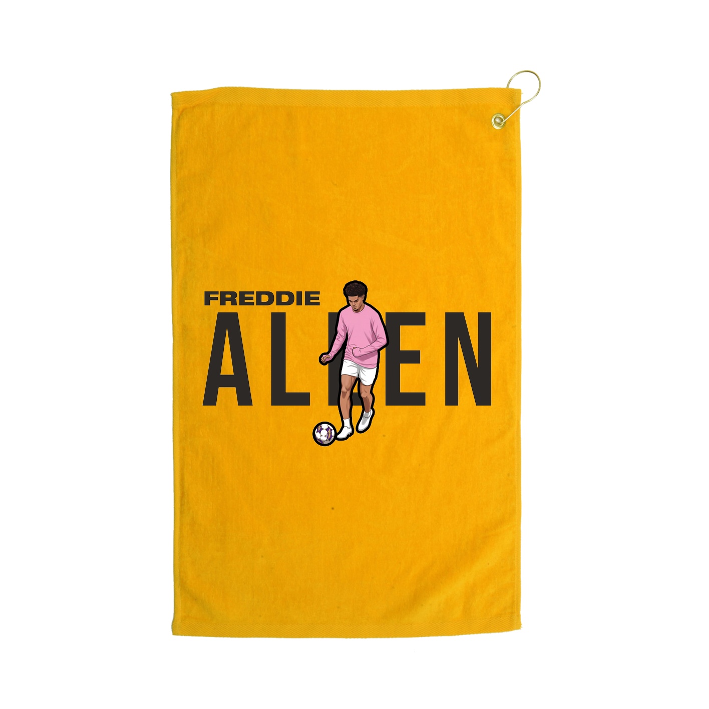 Golf Towel — Player Name in Gold