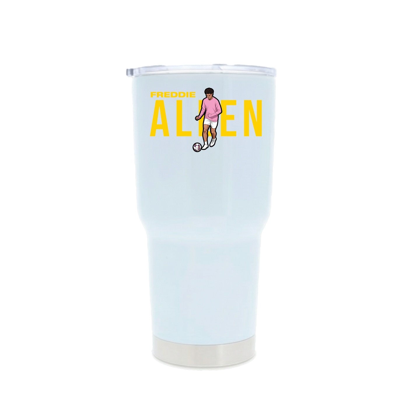 30oz Stainless Steel Tumbler — Player Name in White