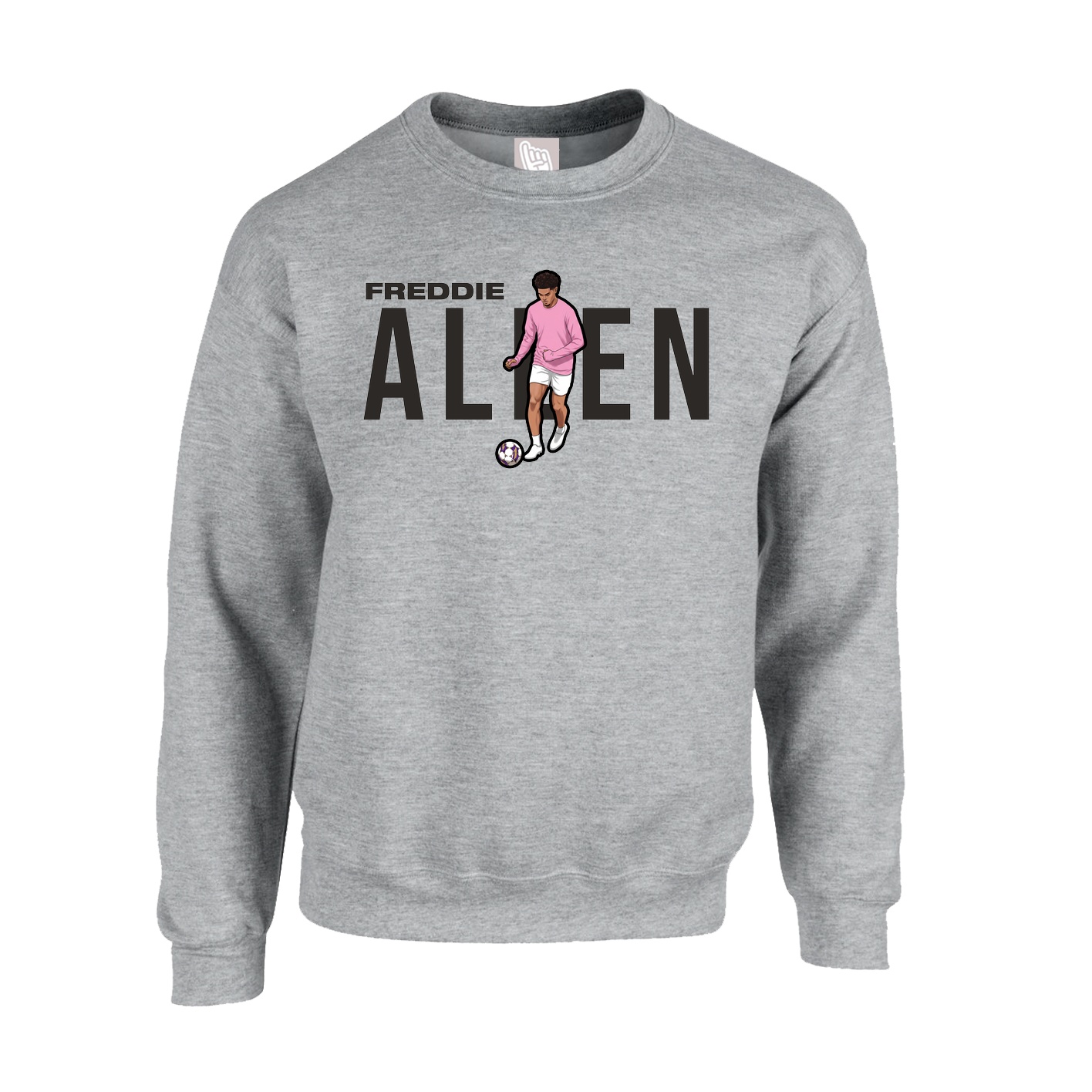 Fleece Crew — Player Name in Grey