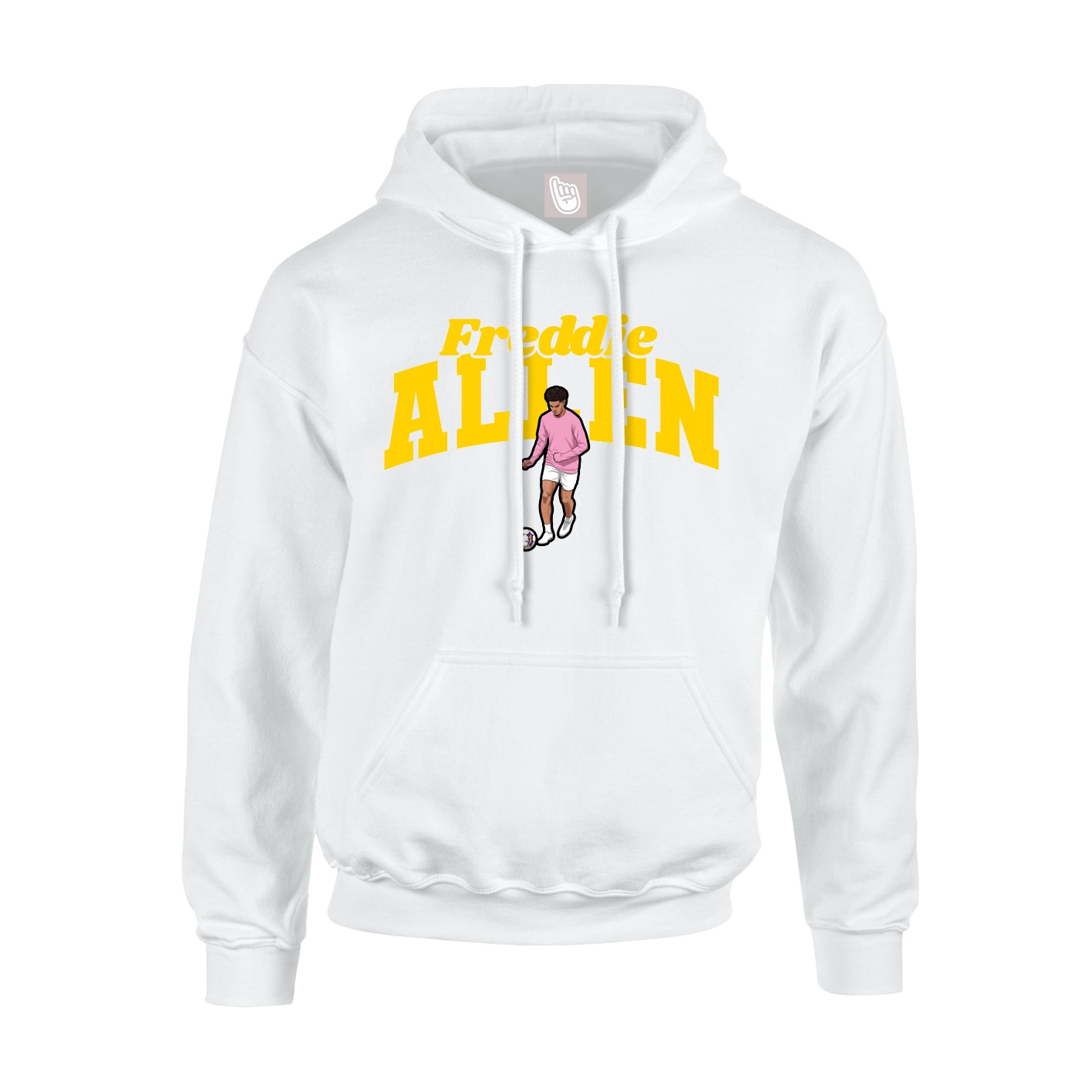 Youth Hoodie — Signature Arch in White