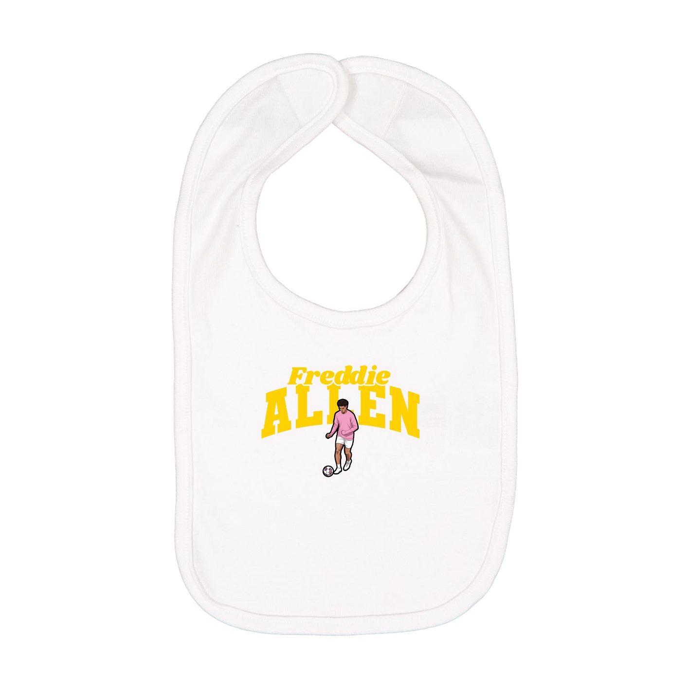 Infant Bib — Signature Arch in White