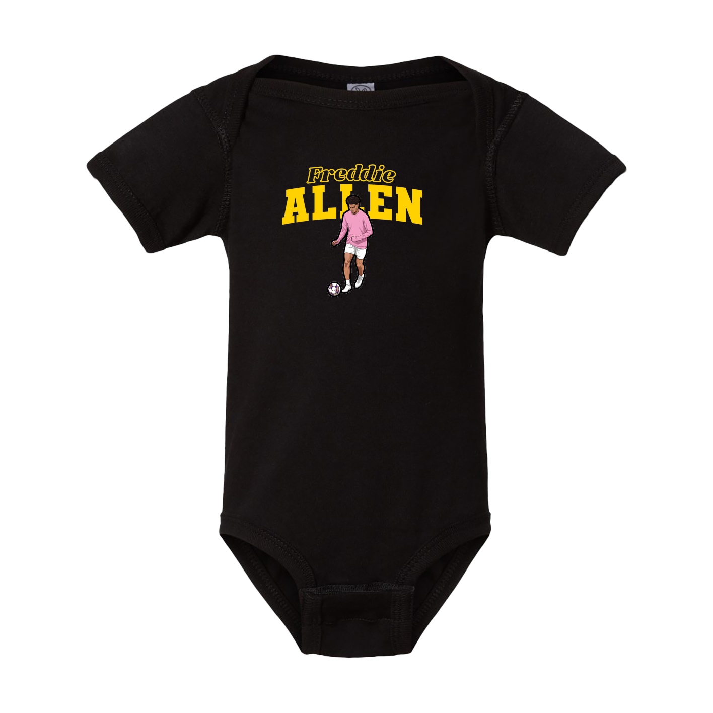 Baby Onesie — Name Arch in Black