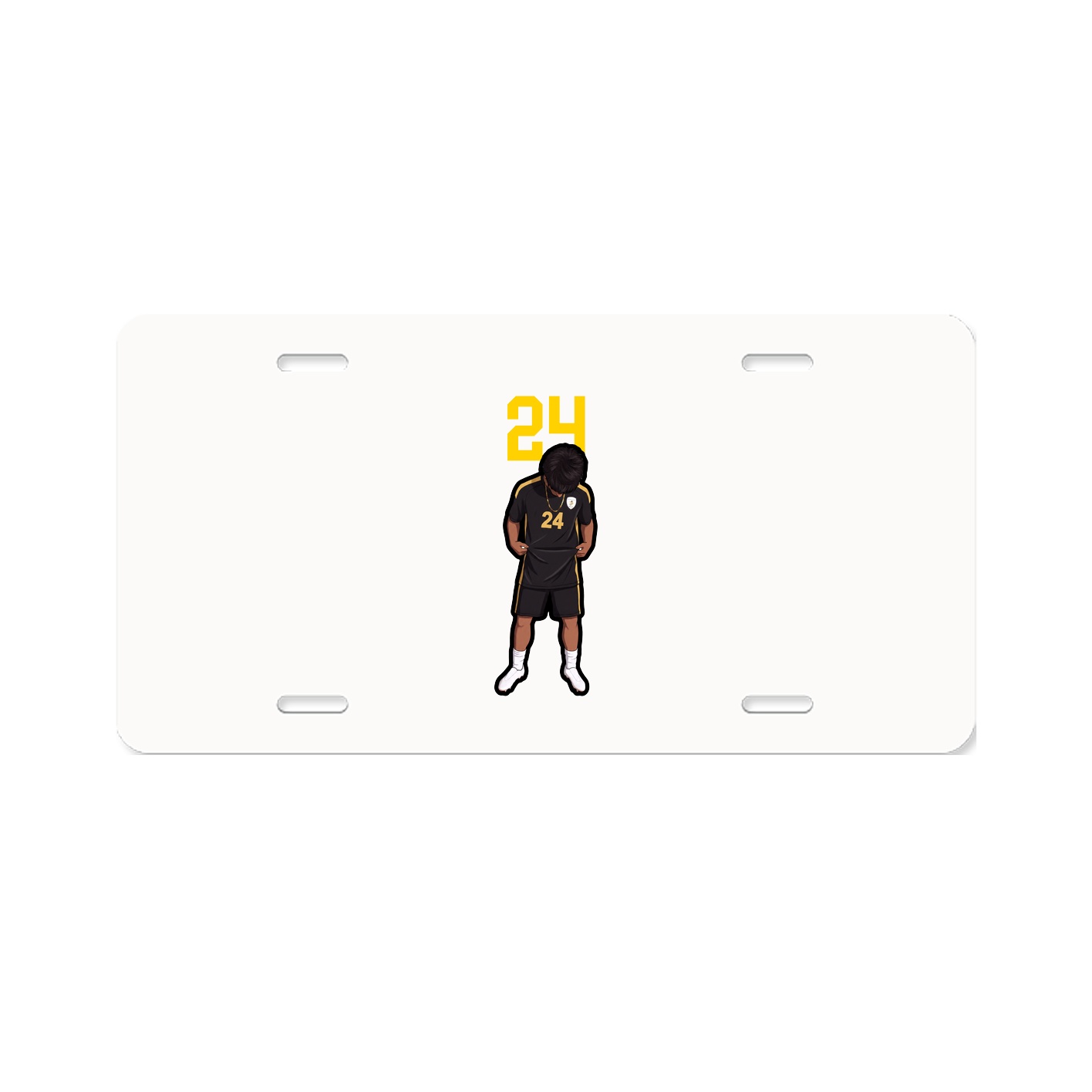 License Plate — Number Top in Classic