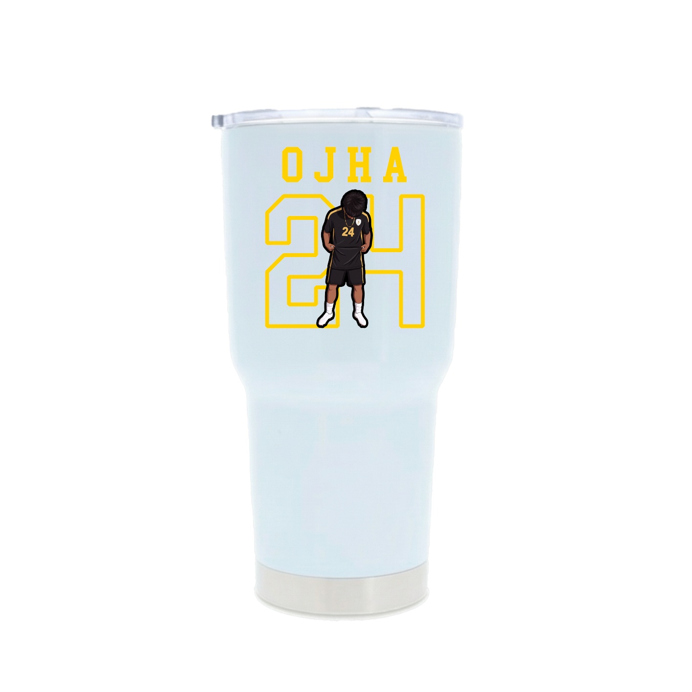 30oz Stainless Steel Tumbler — Shirsey in White