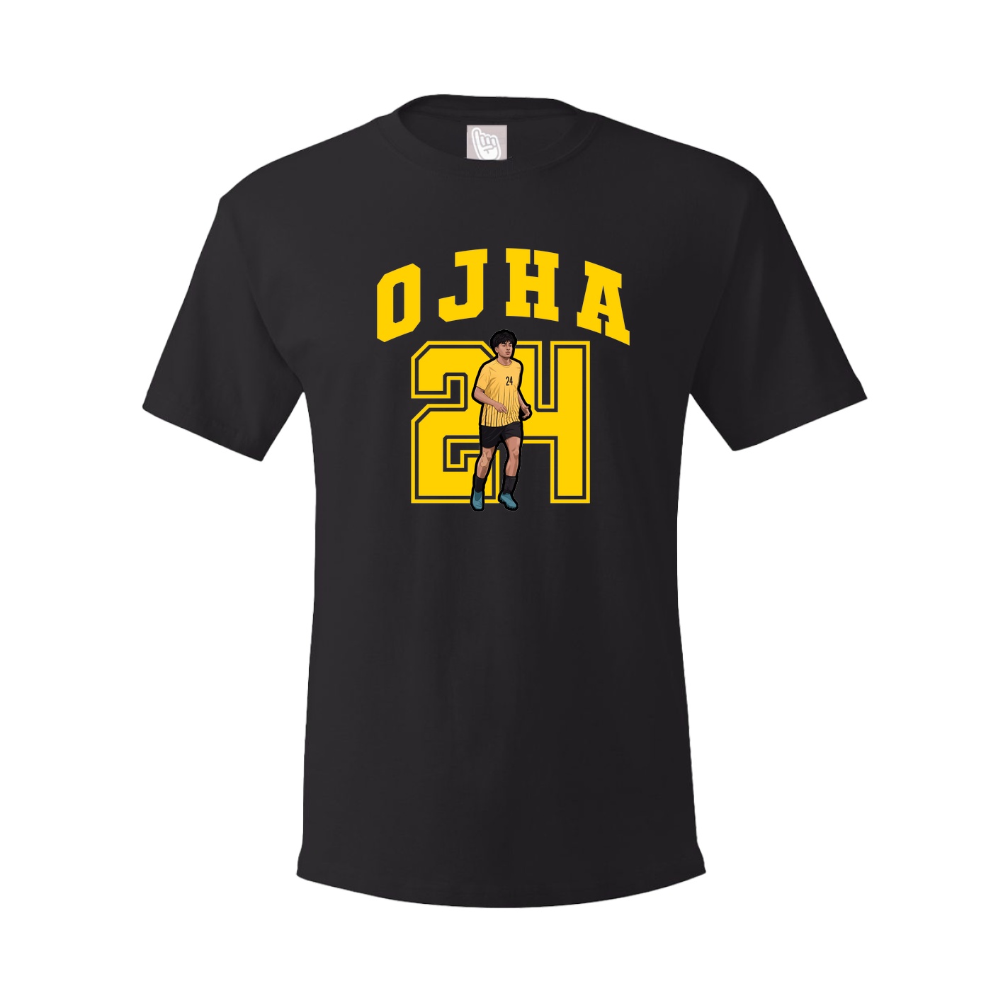 Youth Tee — Number in Black