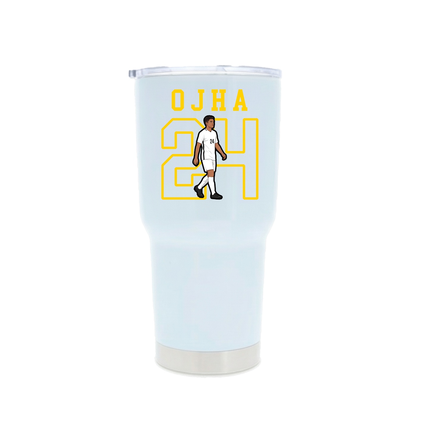 30oz Stainless Steel Tumbler — Shirsey in White