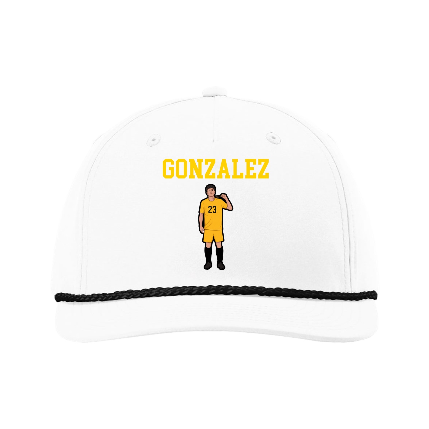 Five-Panel Classic Rope Cap — Shirsey in White