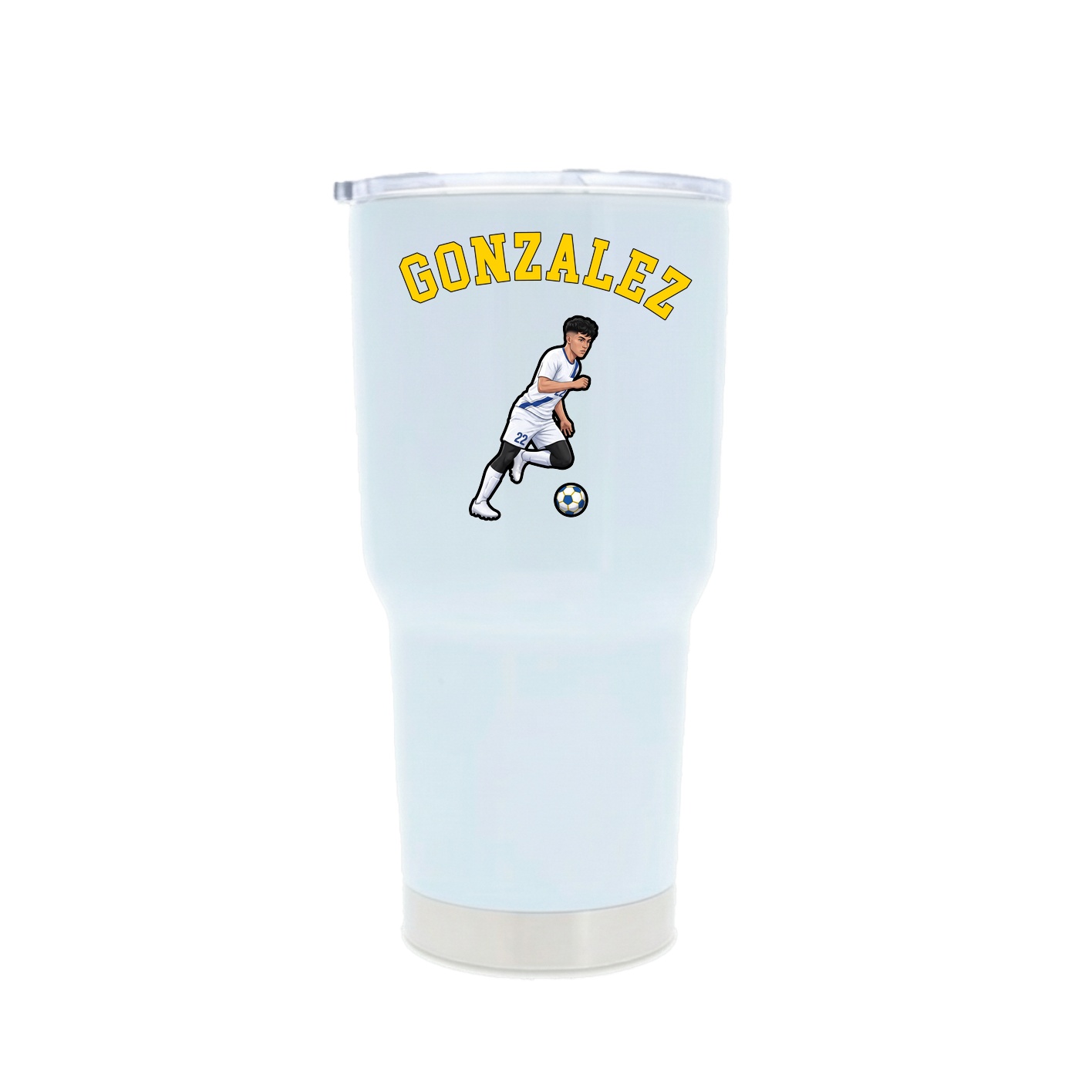 30oz Stainless Steel Tumbler — Shirsey Arch in White