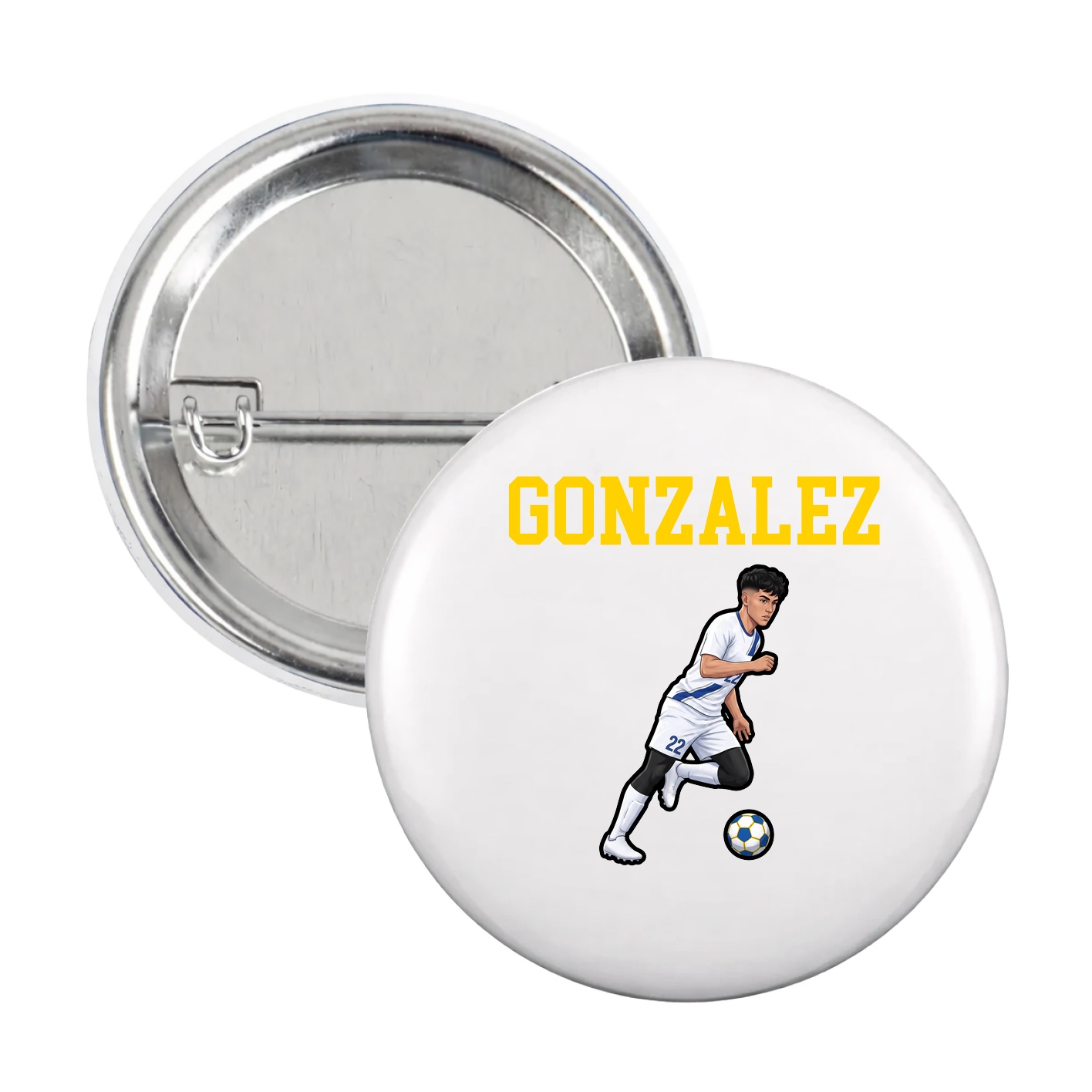 Game Day Button — Shirsey in White