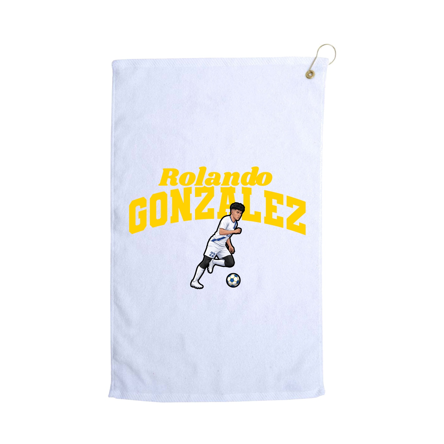 Golf Towel — Signature Arch in White