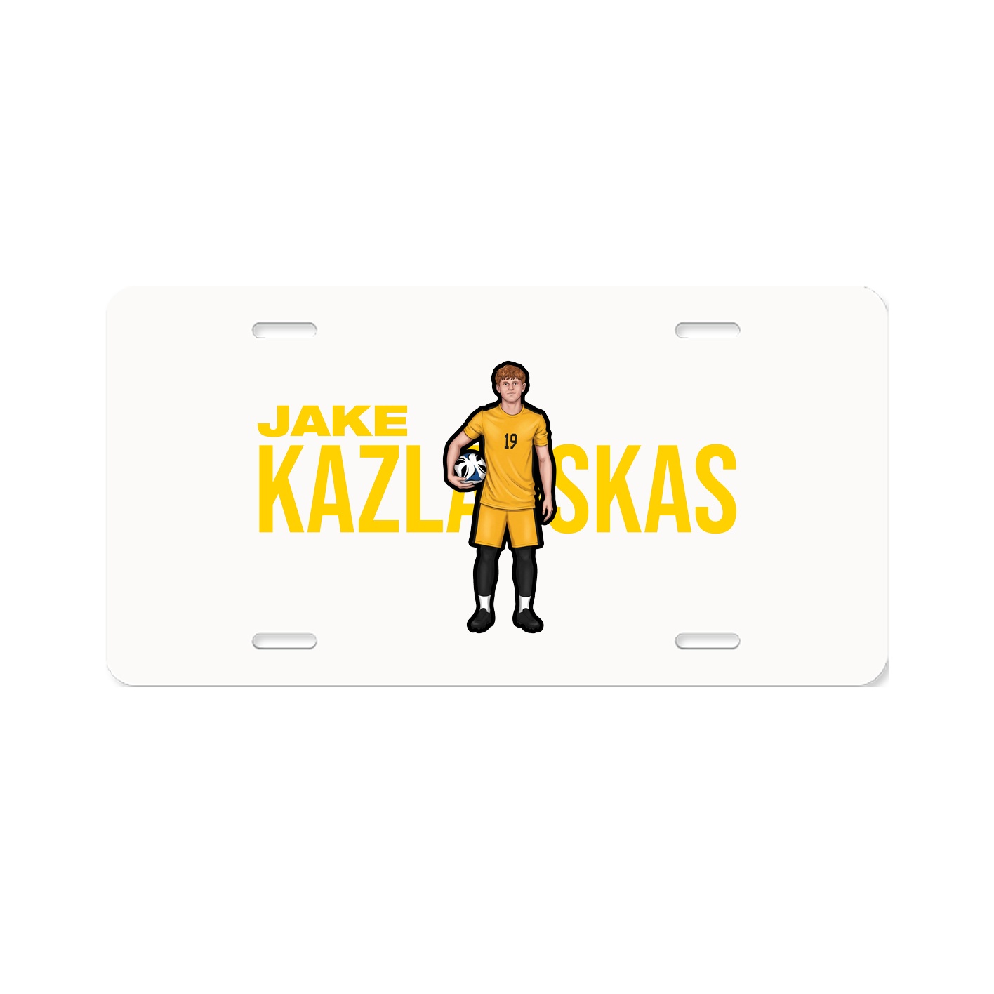 License Plate — Player Name in Classic