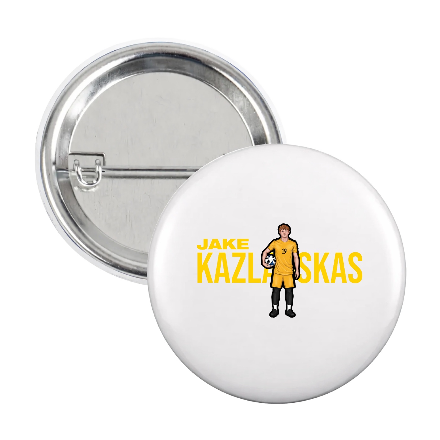 Game Day Button — Player Name in White