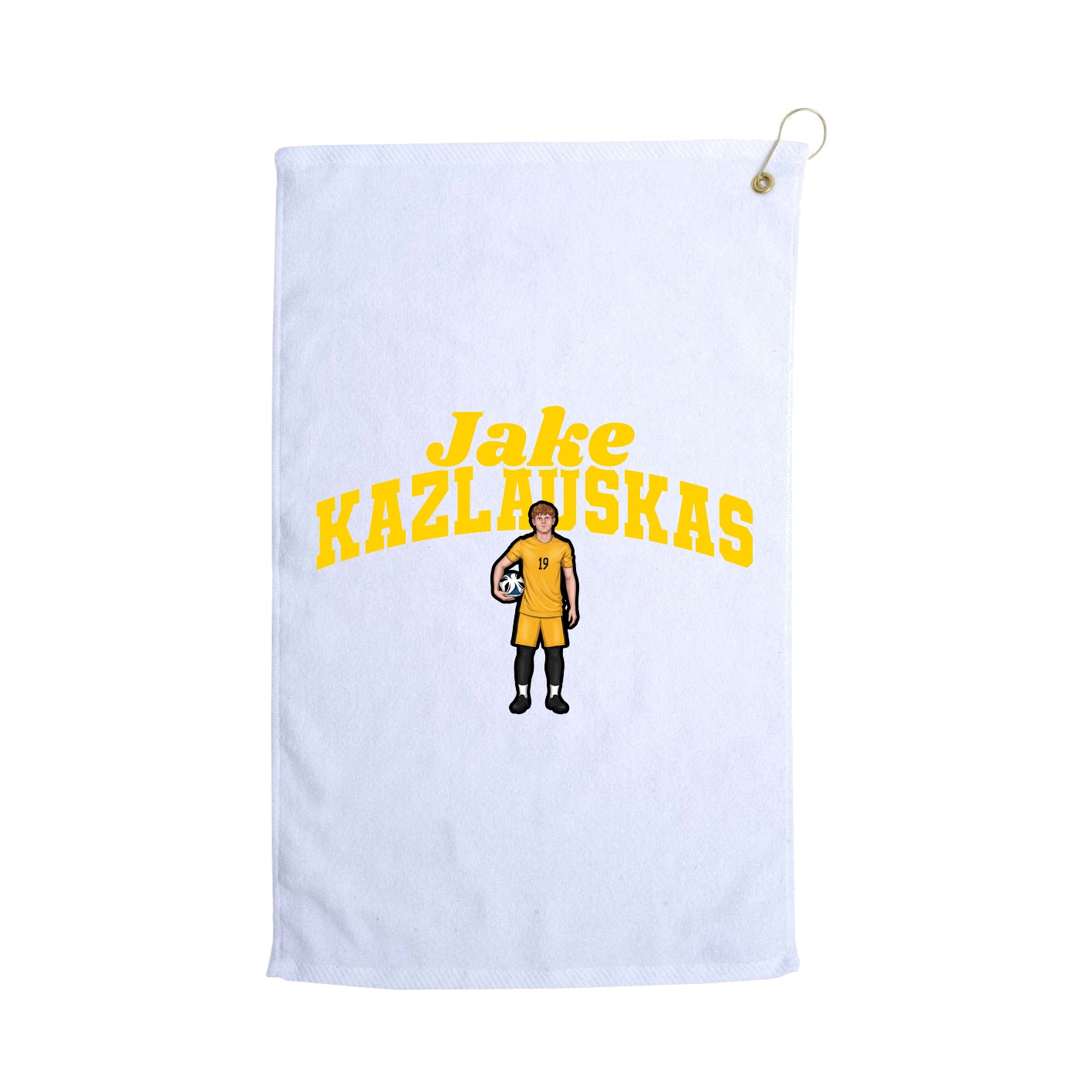 Golf Towel — Signature Arch in White