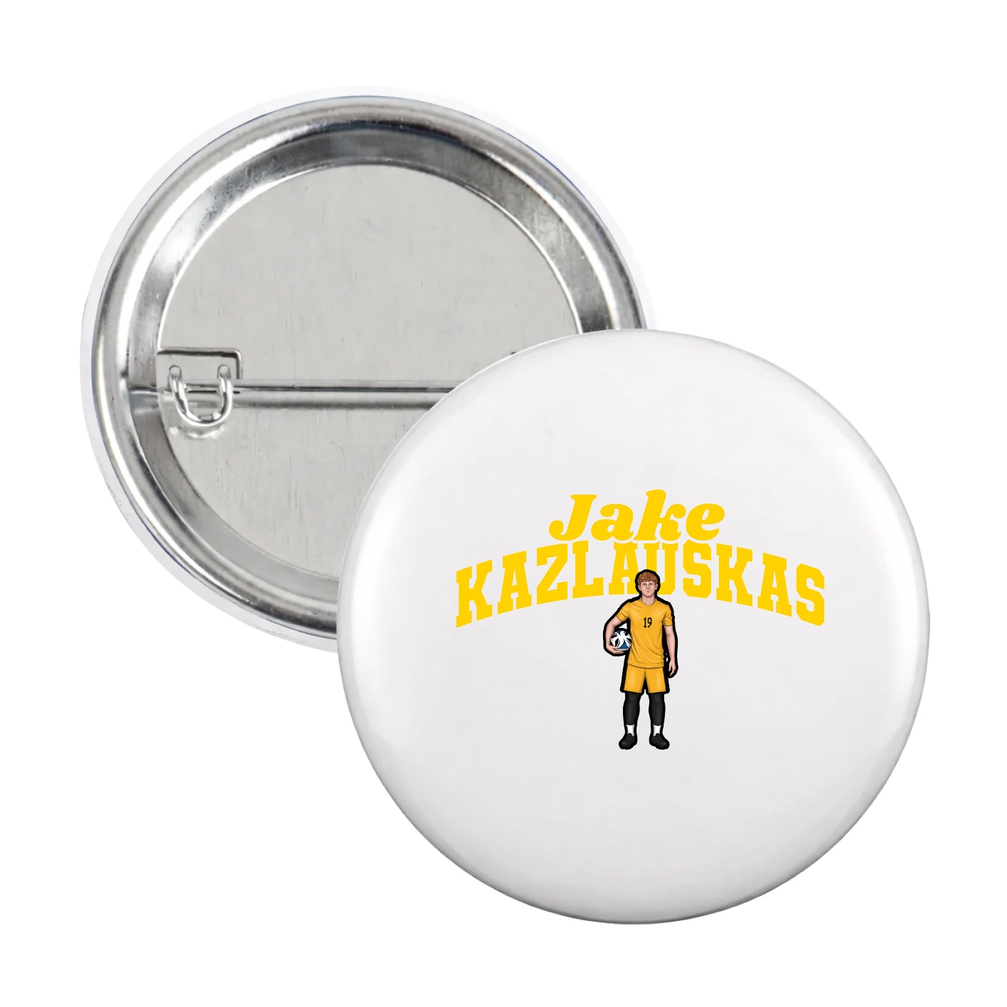 Game Day Button — Signature Arch in White