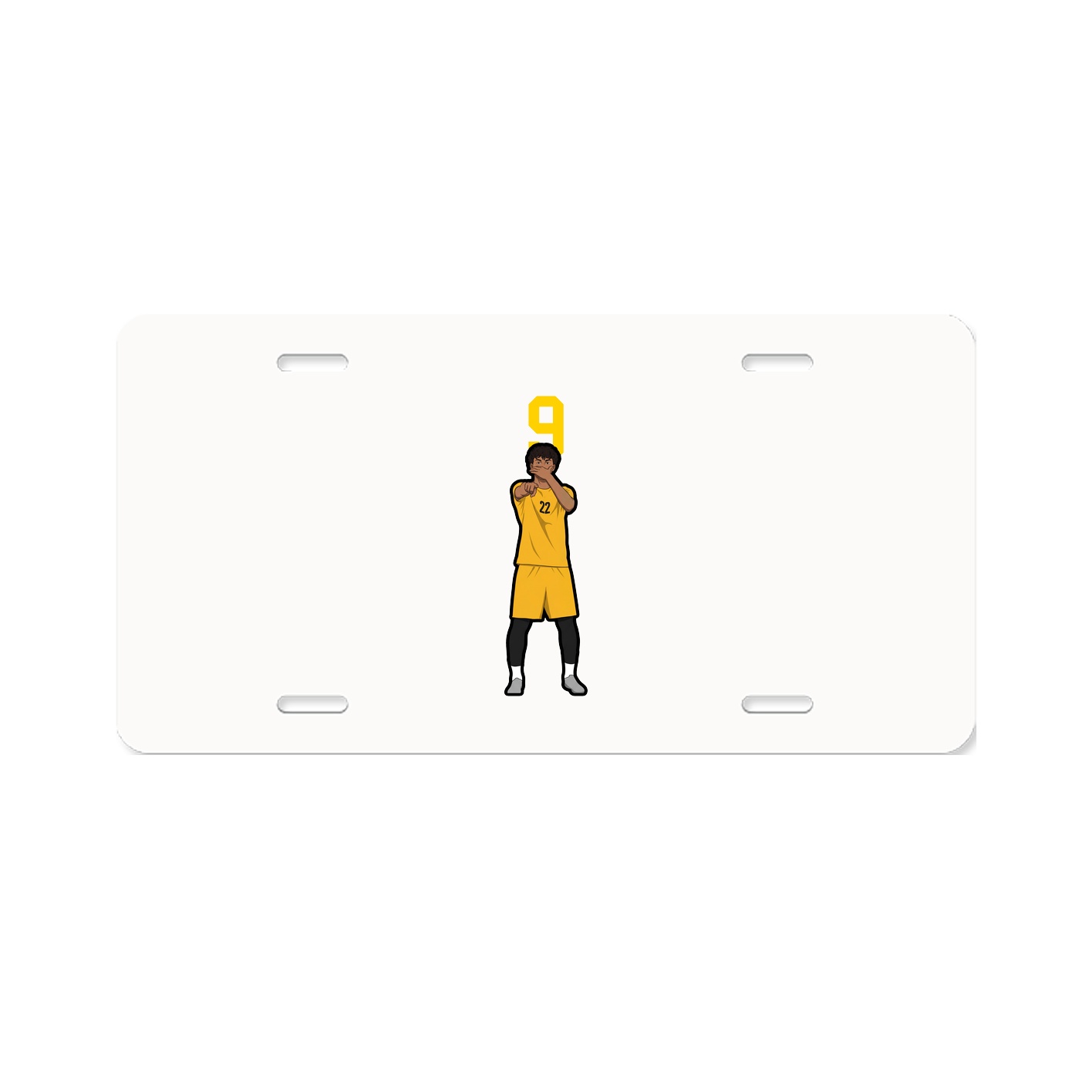License Plate — Number Top in Classic