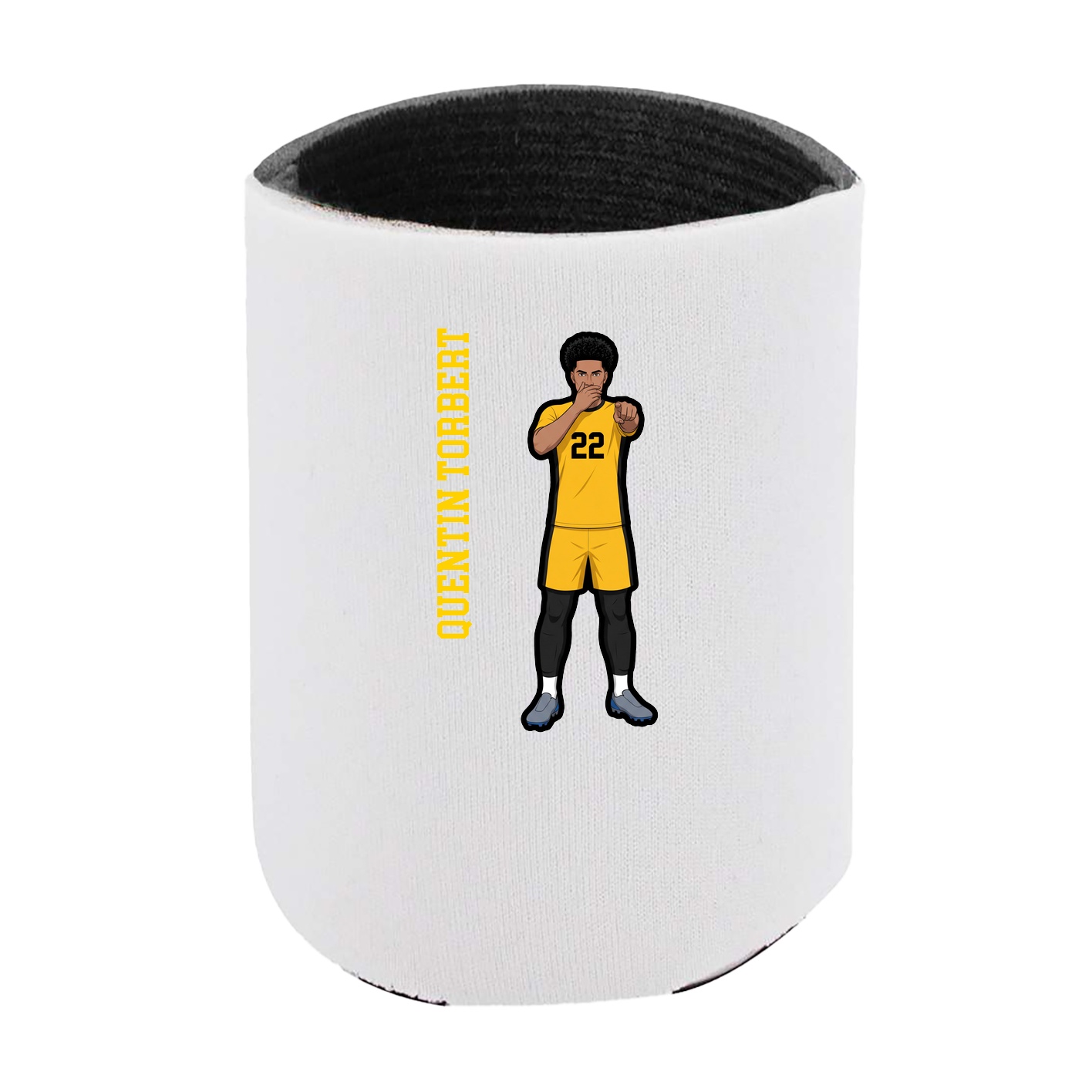 Can Holder — Name Vertical in White