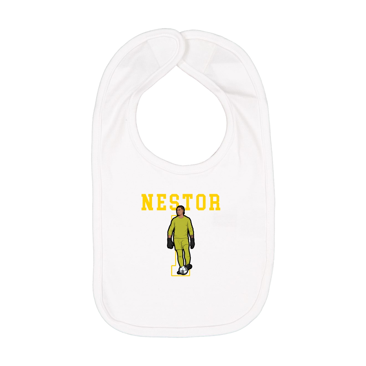 Infant Bib — Shirsey in White