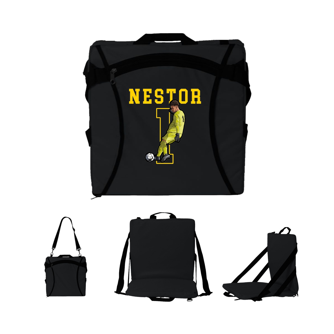 Folding Stadium Seat — Shirsey in Black