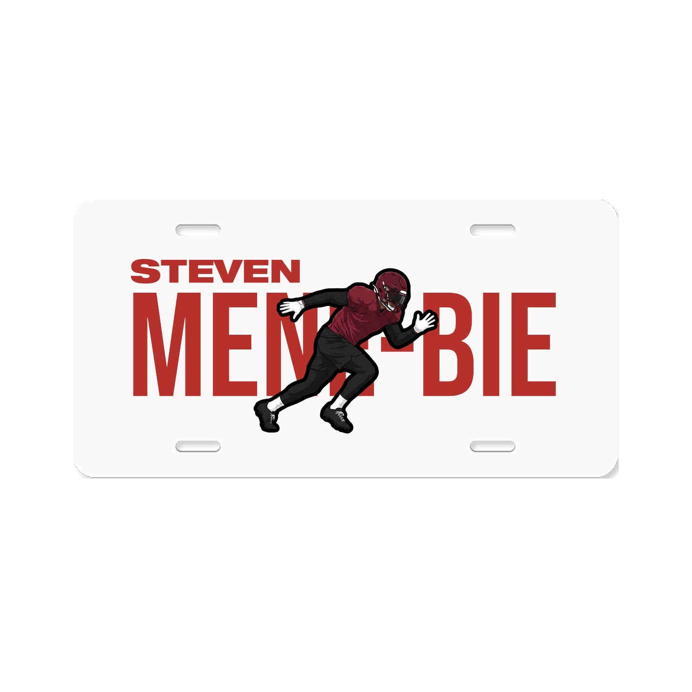 License Plate — Player Name in Classic
