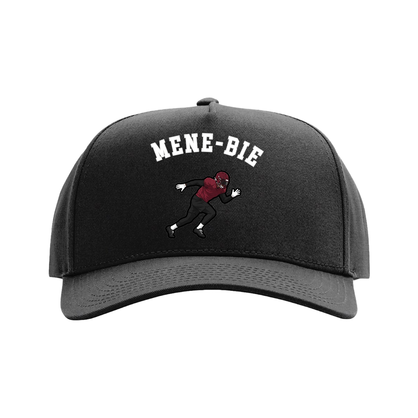 Full Fabric Five-Panel Champ Cap — Shirsey Arch in Black