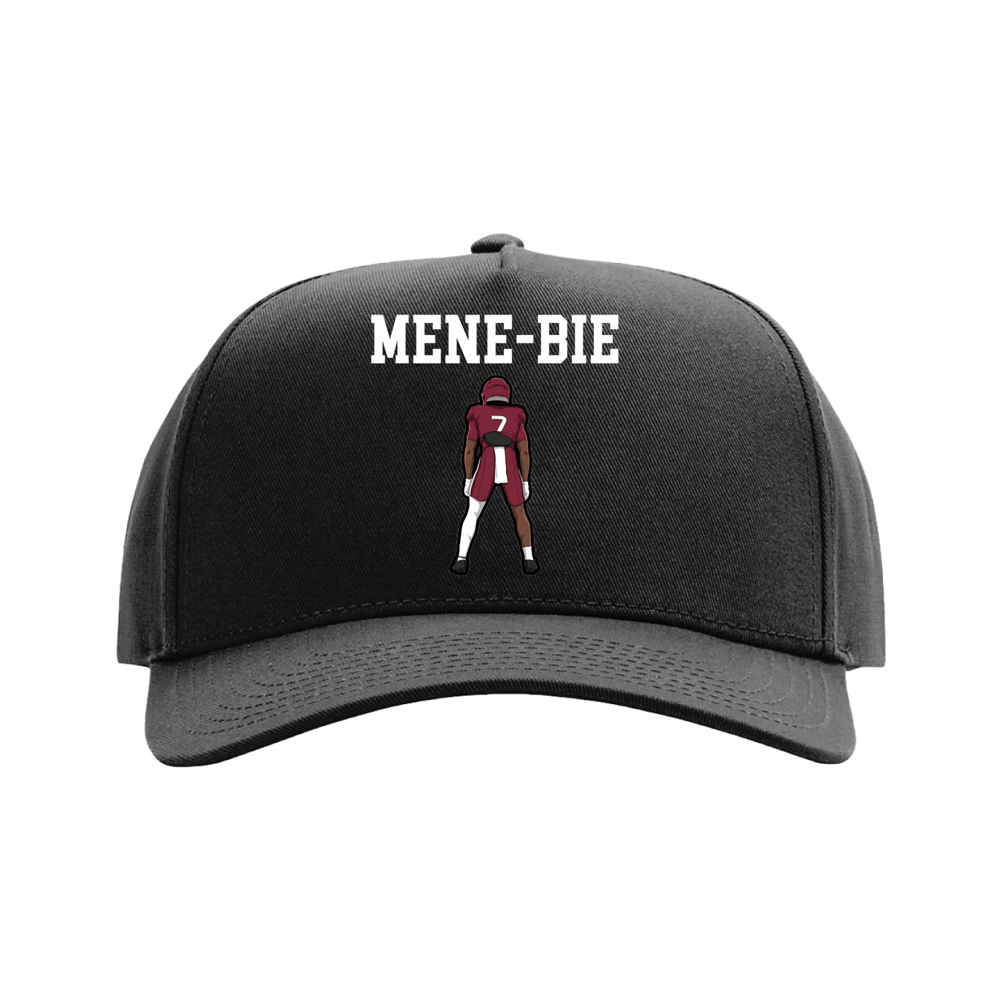 Full Fabric Five-Panel Champ Cap — Shirsey in Black