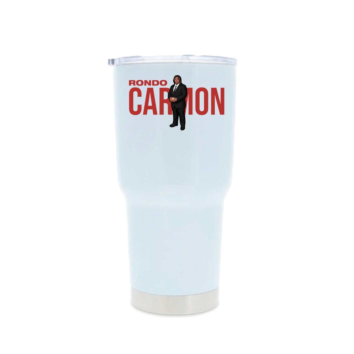 30oz Stainless Steel Tumbler — Player Name in White