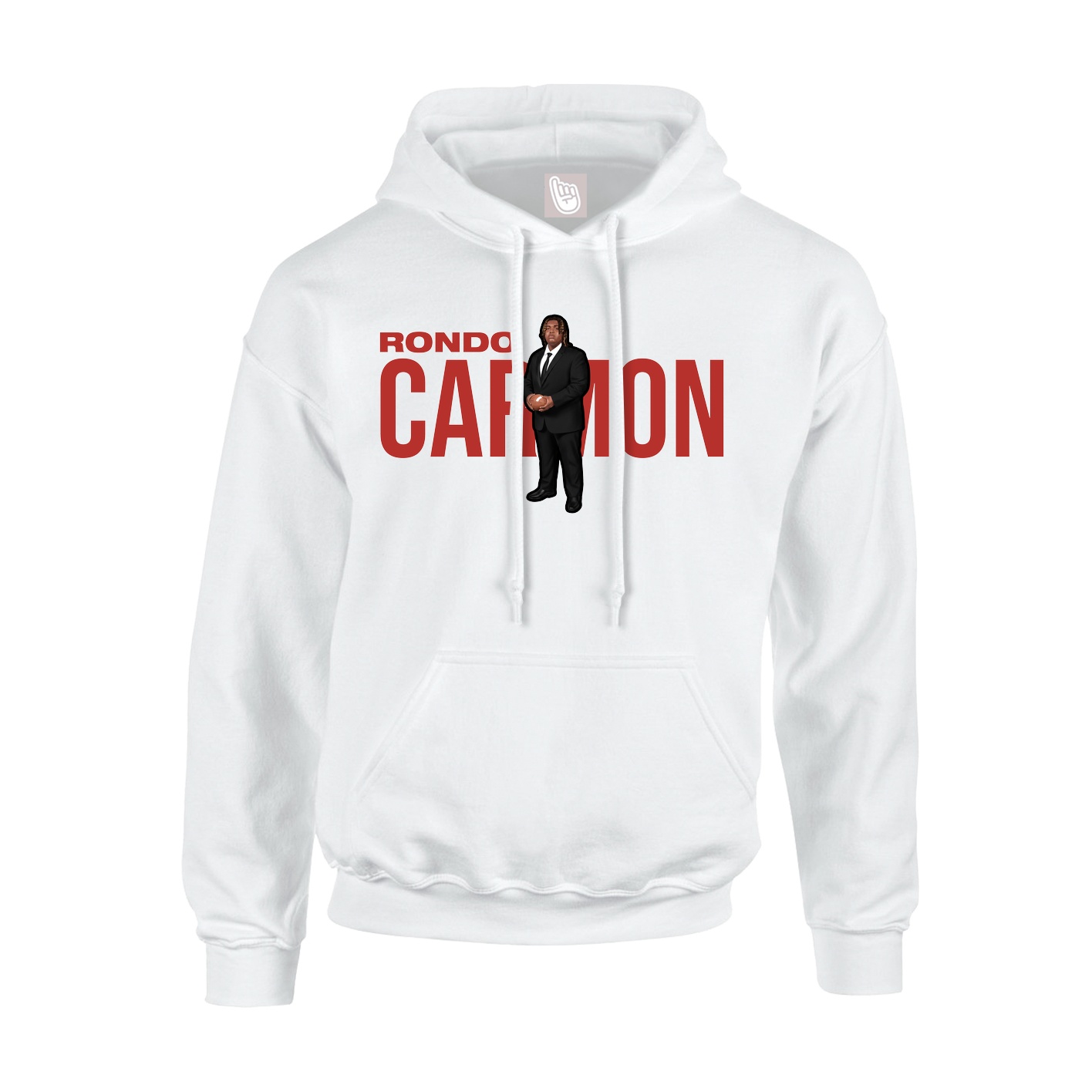 Youth Hoodie — Player Name in White