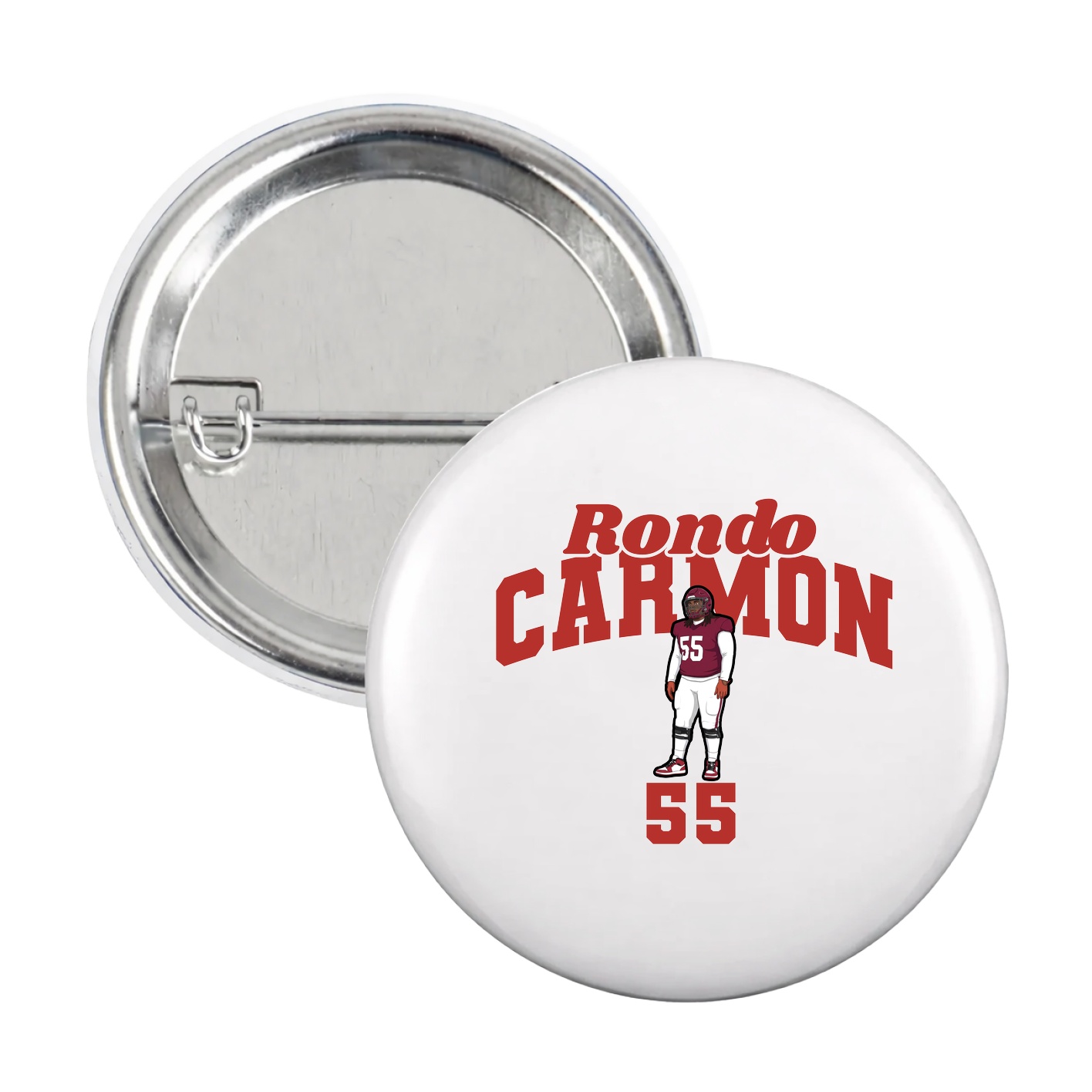 Game Day Button — Signature Arch in White