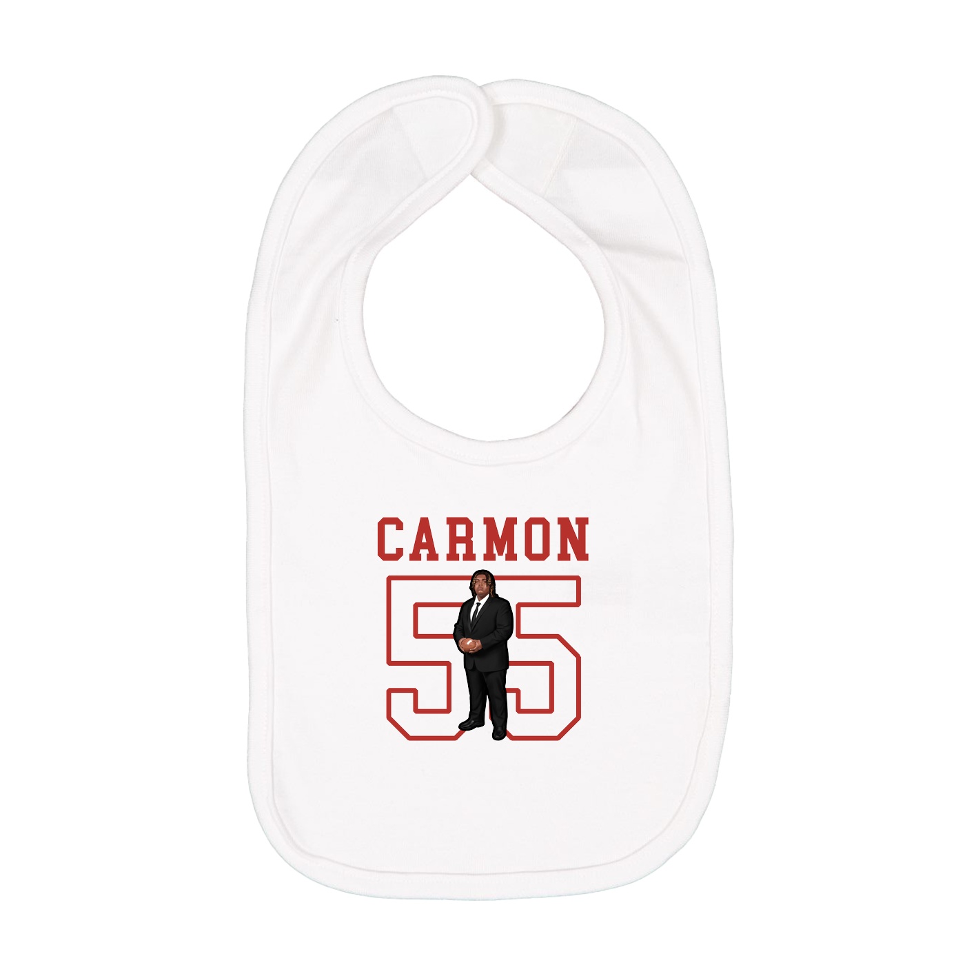 Infant Bib — Shirsey in White