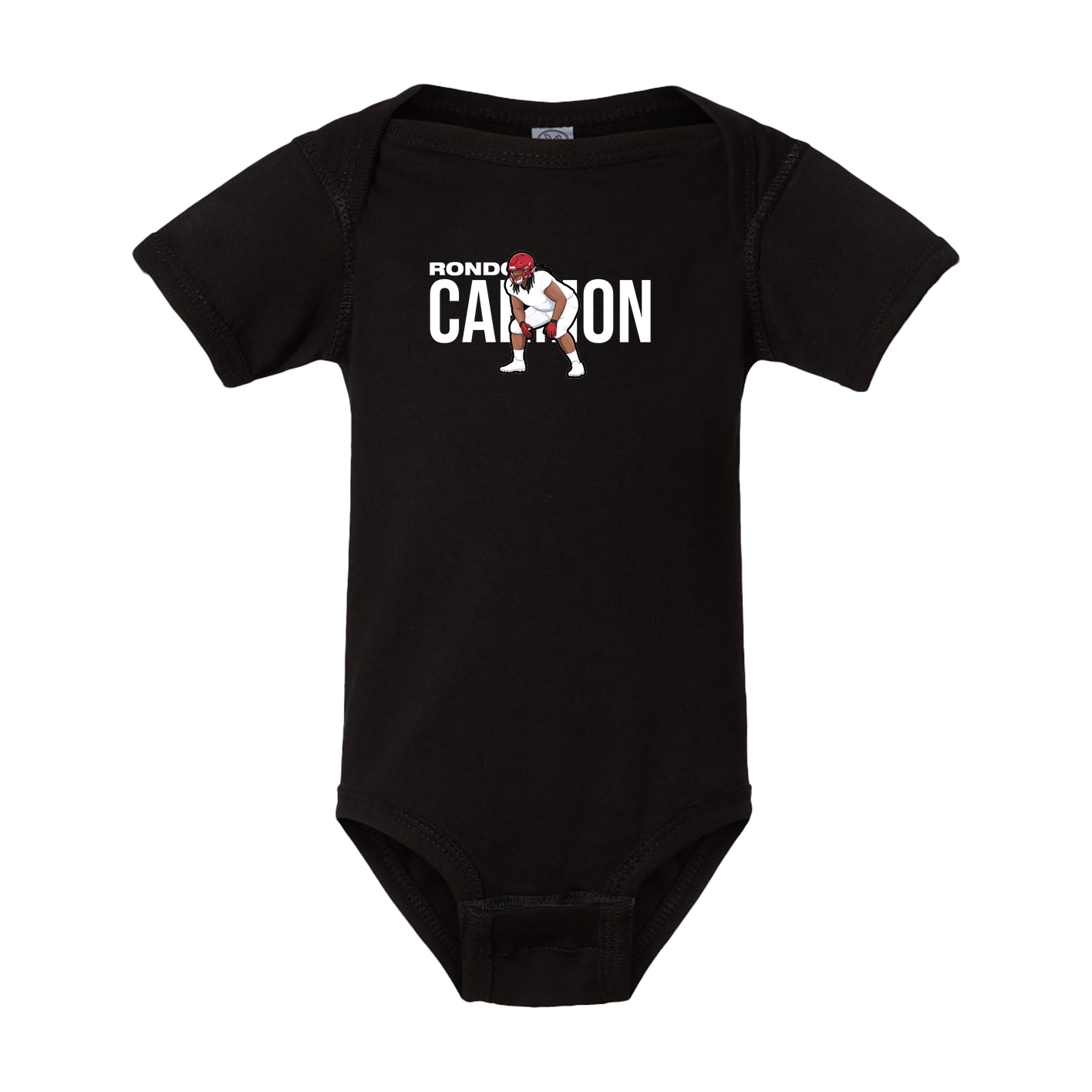 Baby Onesie — Player Name in Black