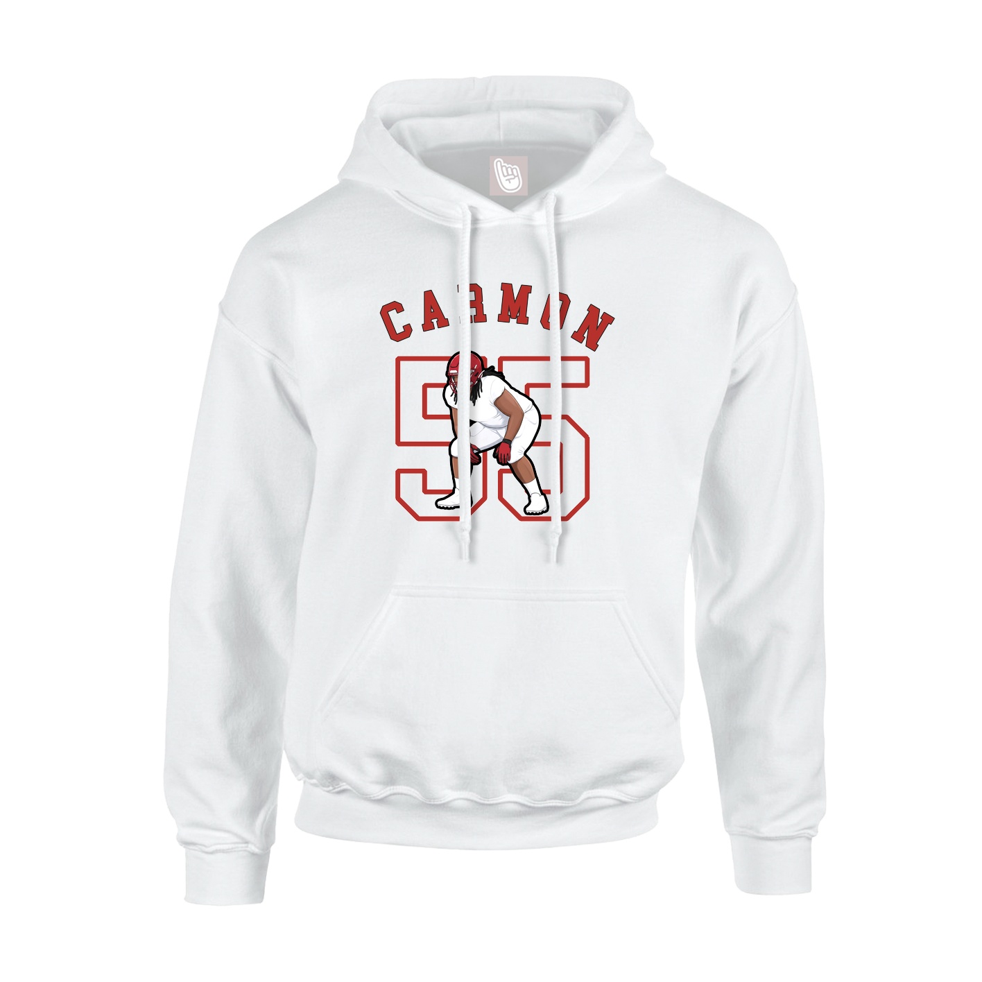 Hoodie — Shirsey Arch in White