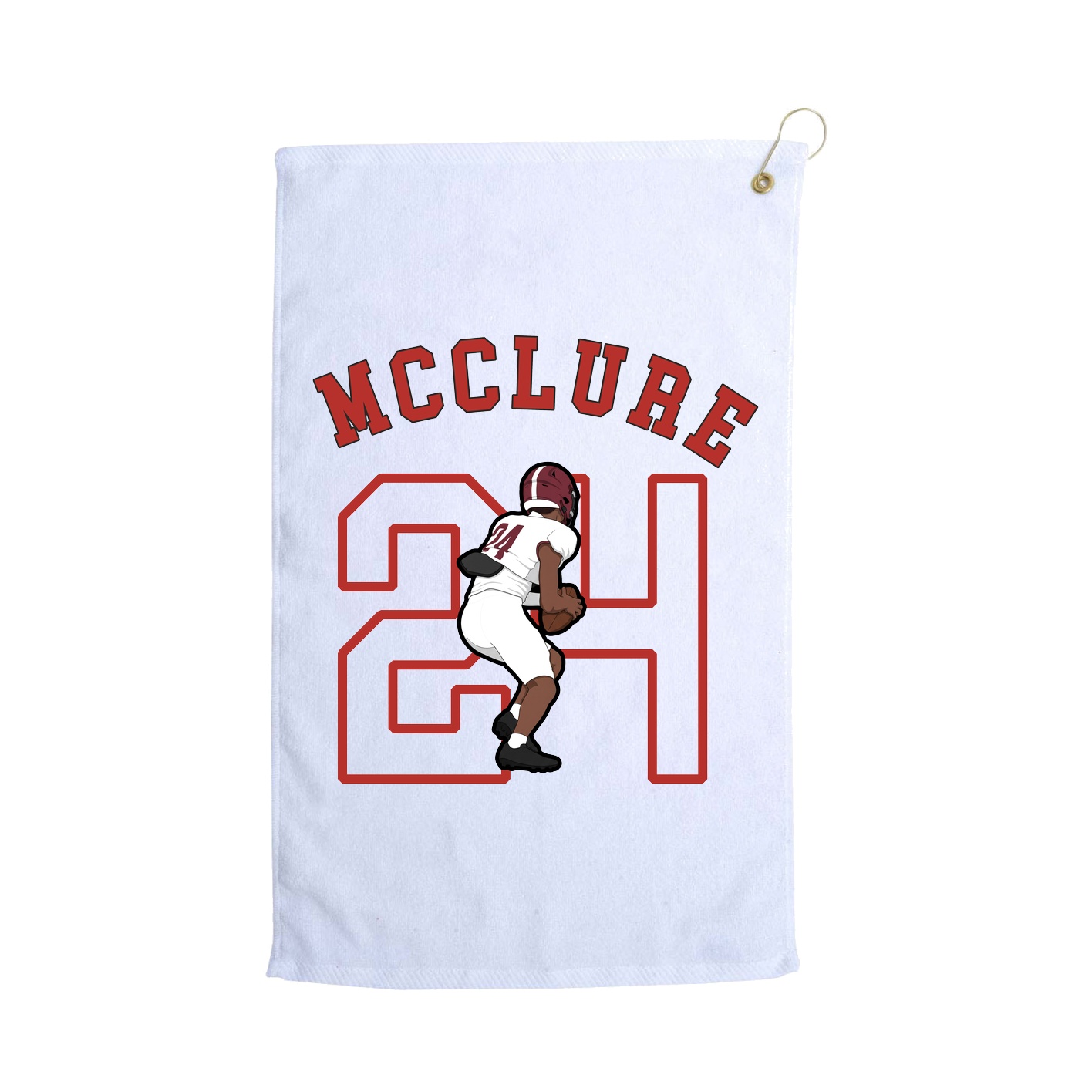 Golf Towel — Shirsey Arch in White