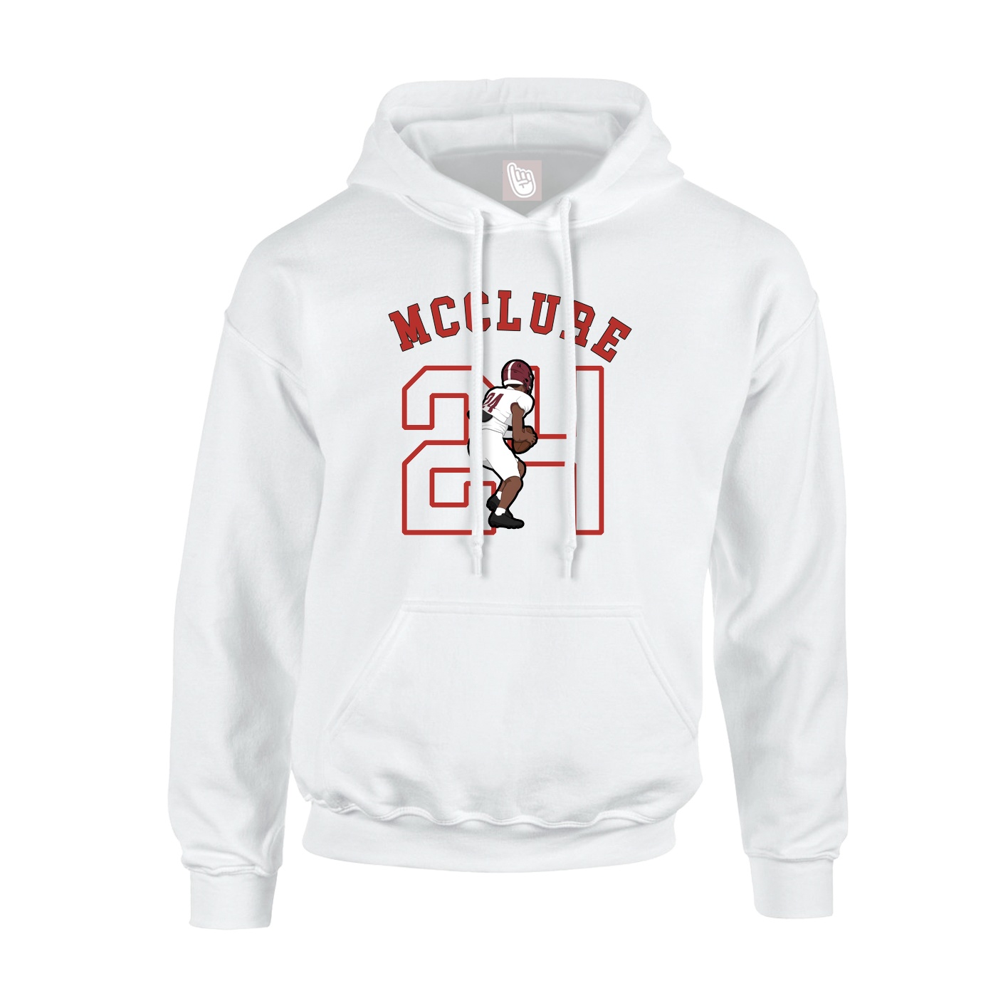 Youth Hoodie — Shirsey Arch in White