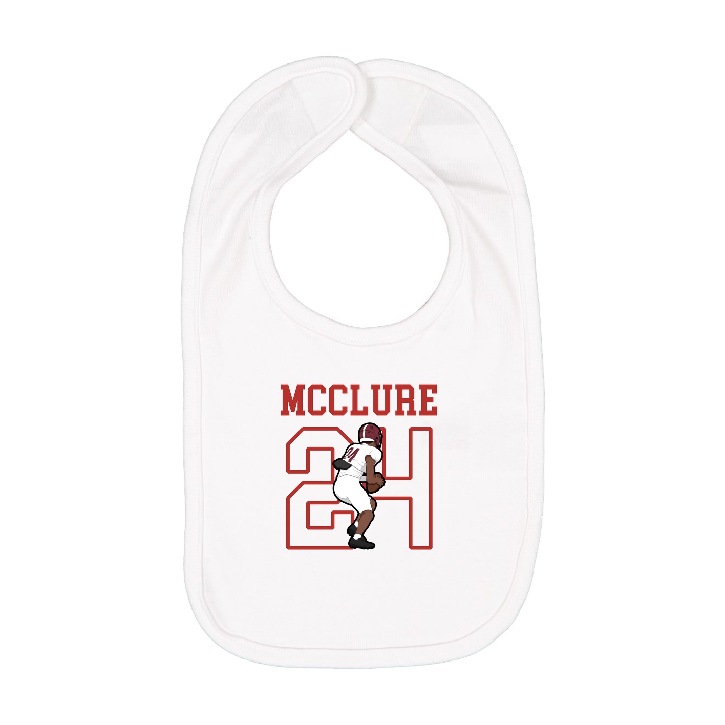 Infant Bib — Shirsey in White