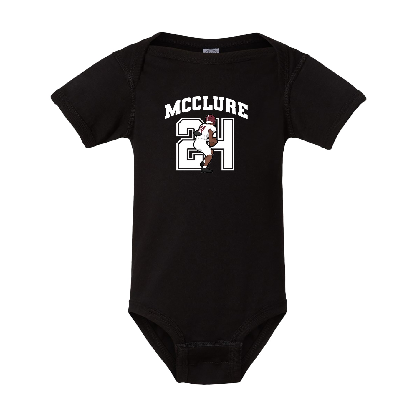 Baby Onesie — Number in Black