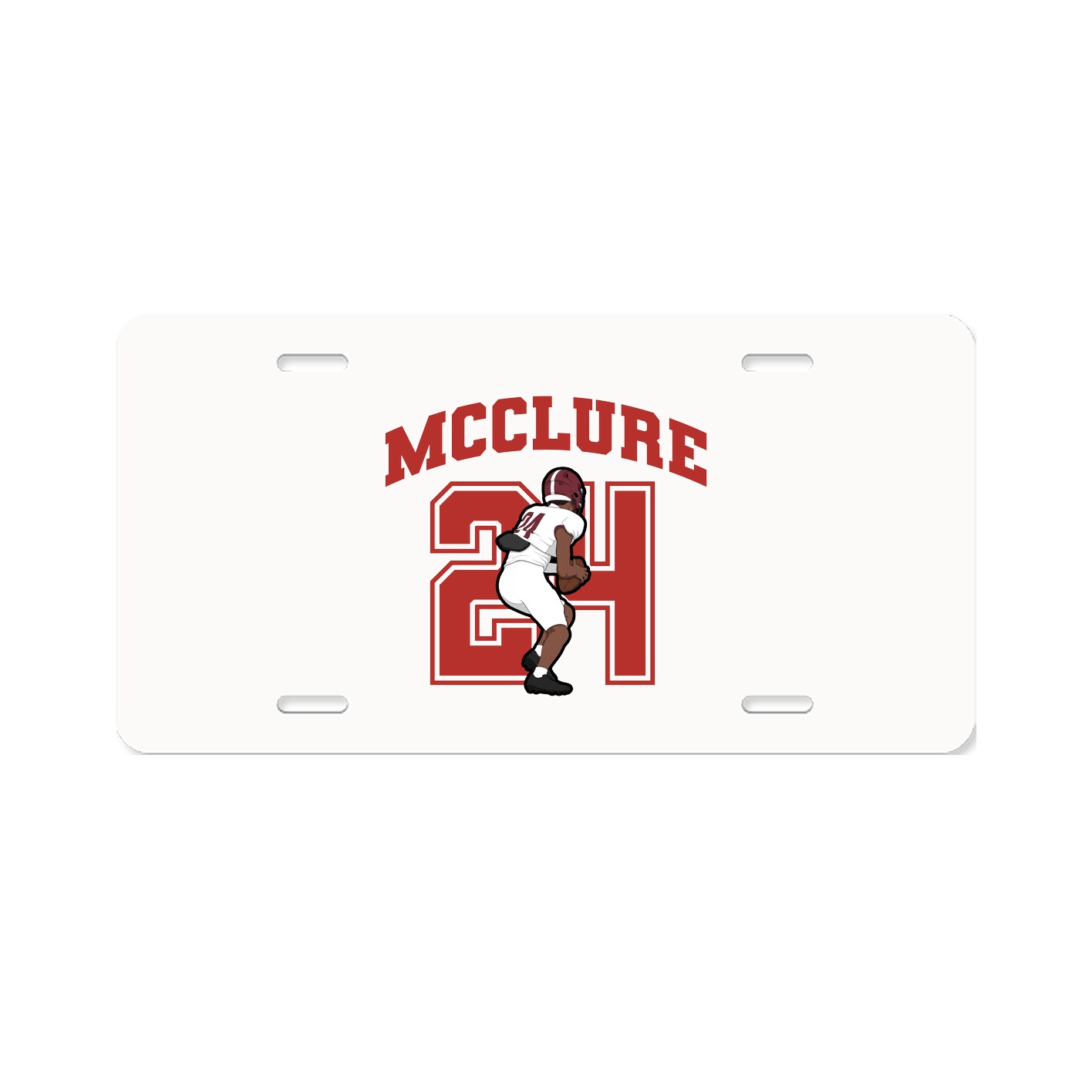 License Plate — Number in Classic