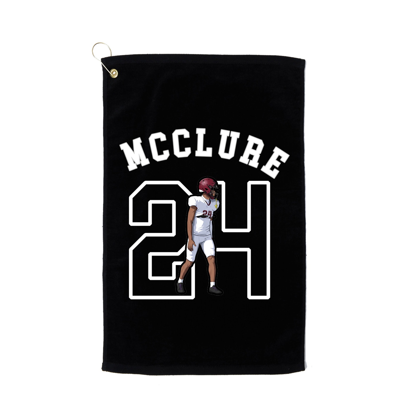 Golf Towel — Shirsey Arch in Black