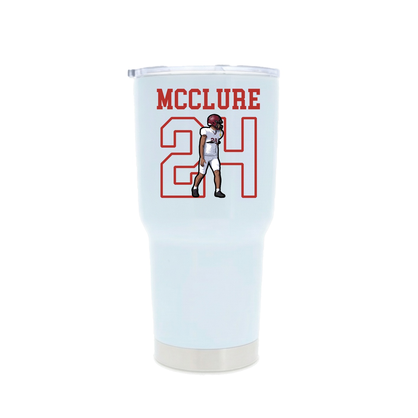 30oz Stainless Steel Tumbler — Shirsey in White