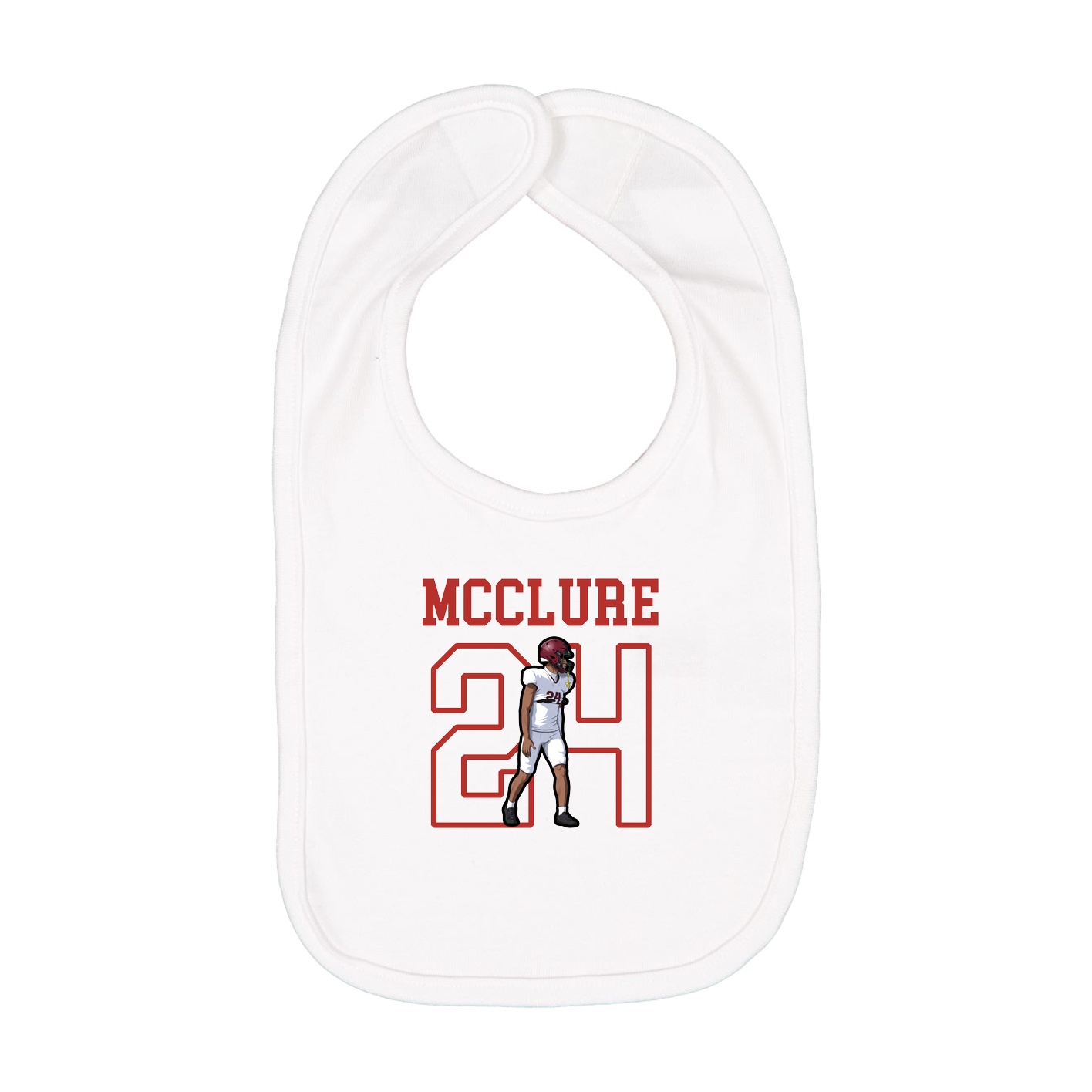 Infant Bib — Shirsey in White