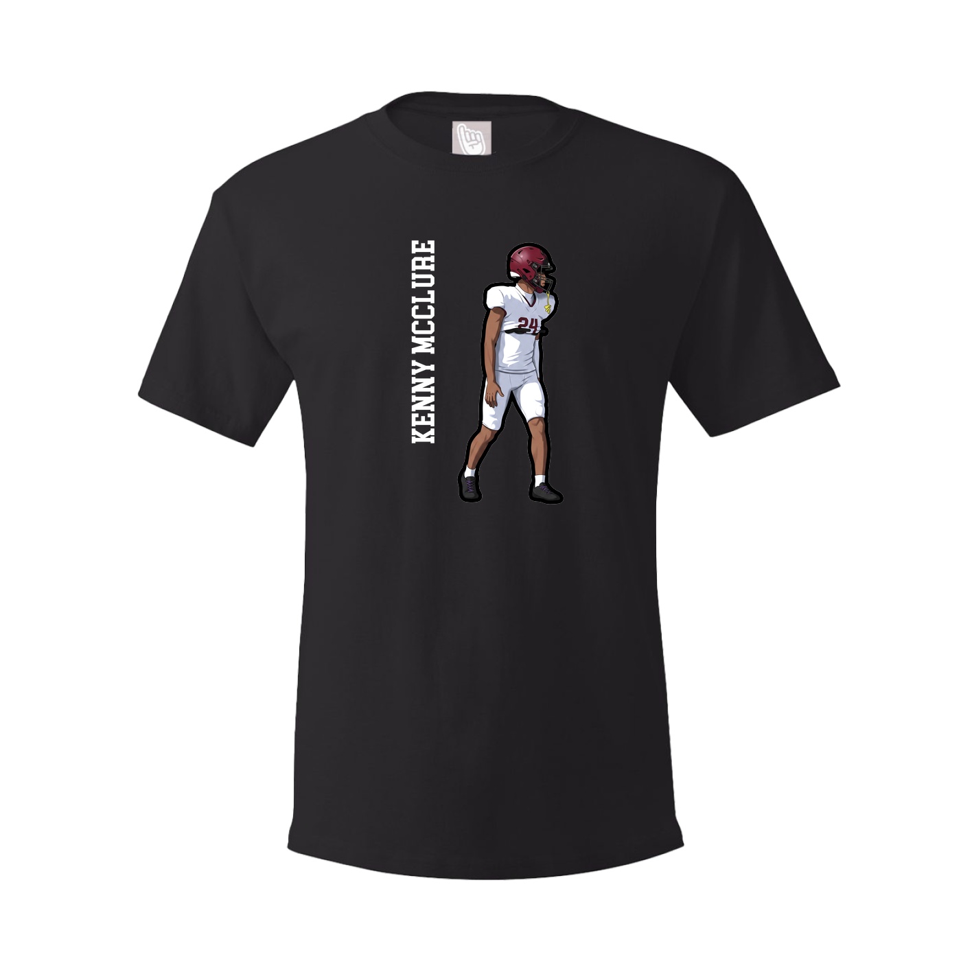 Tee — Name Vertical in Black