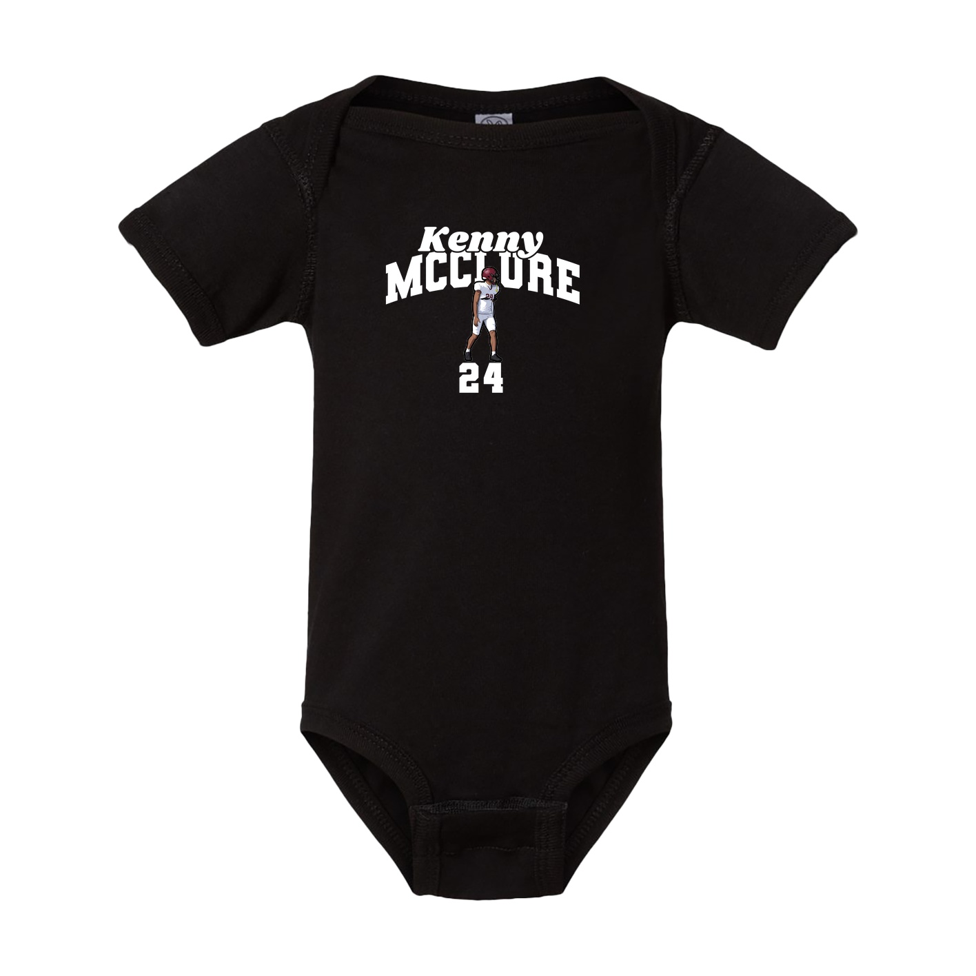 Baby Onesie — Signature Arch in Black